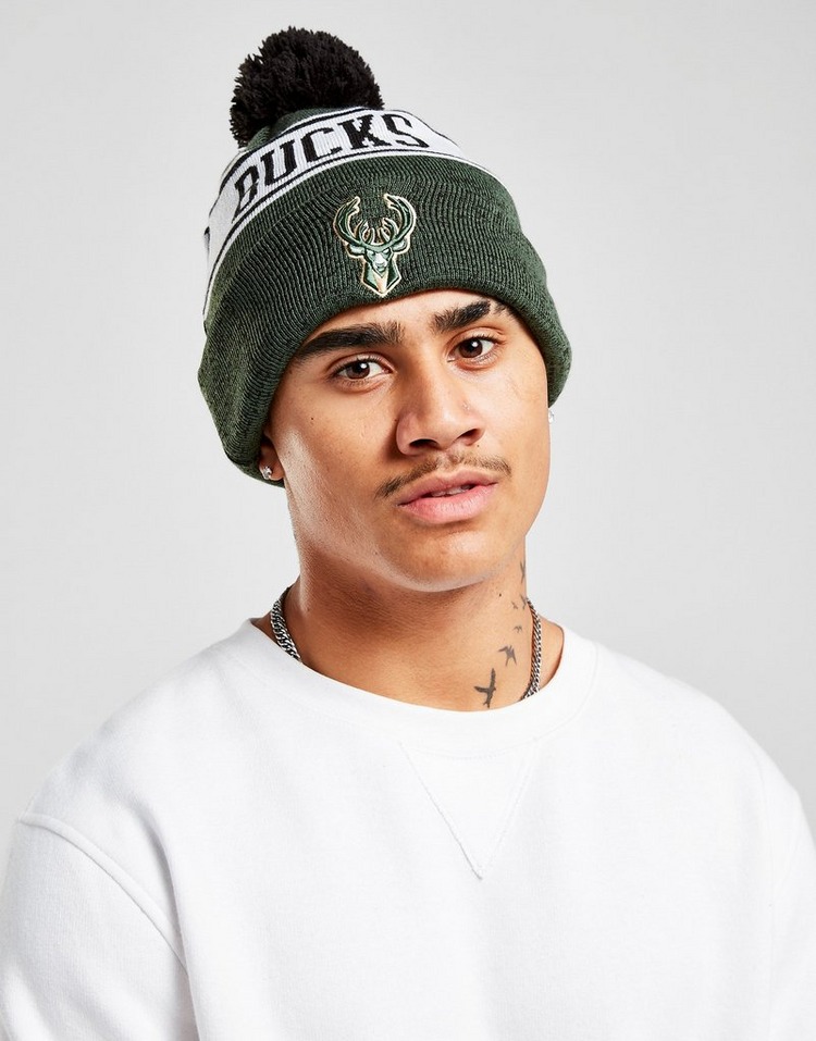 Buy New Era NBA Milwaukee Bucks Pom Beanie Hat | JD Sports