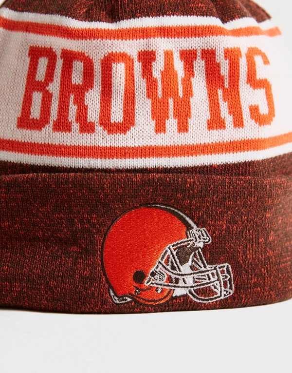 Orange New Era Nfl Cleveland Browns Pom Beanie Hat Jd Sports