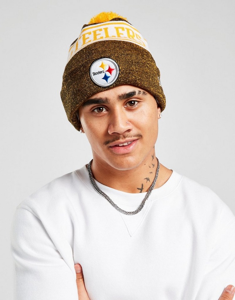 New Era NFL Pittsburgh Steelers Pom Beanie Hat