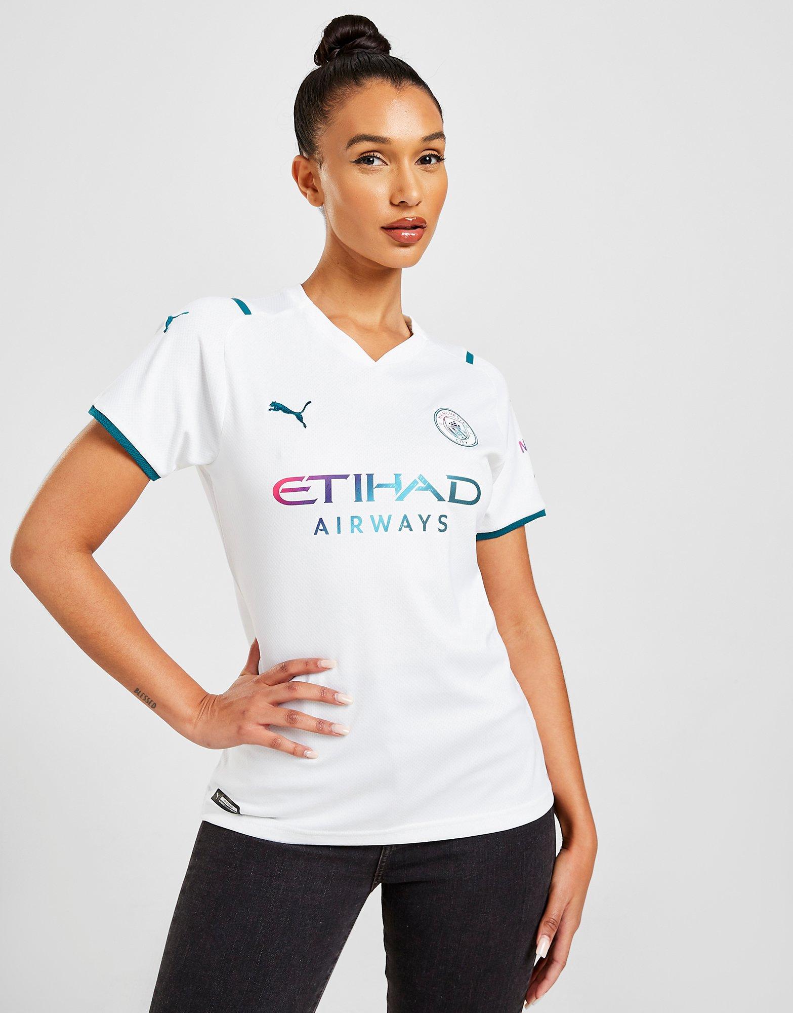 Puma Manchester City FC 2021/22 Away Shirt Women's en Blanco - JD Sports
