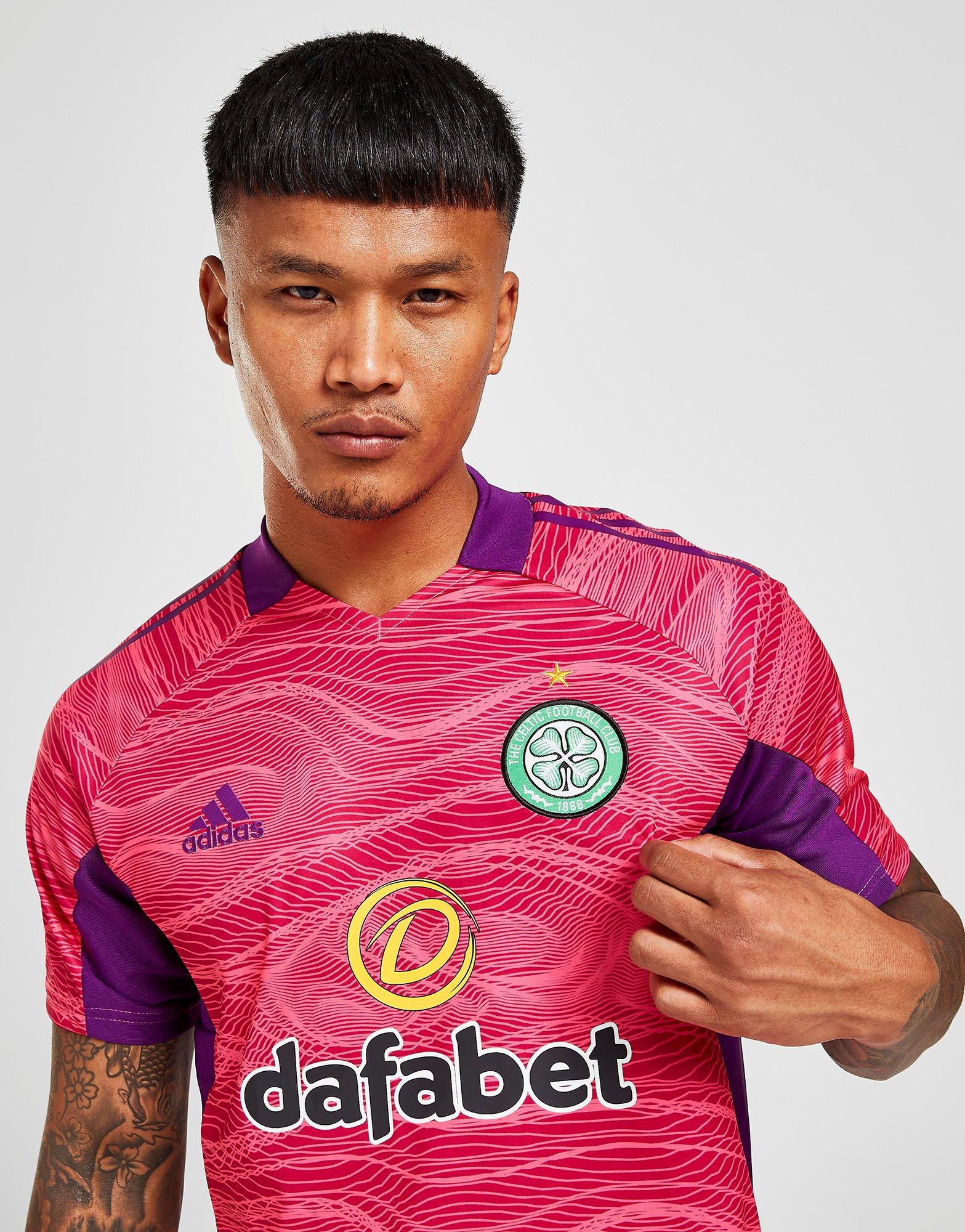 Pink adidas Celtic FC 2021/22 GK Third Shorts