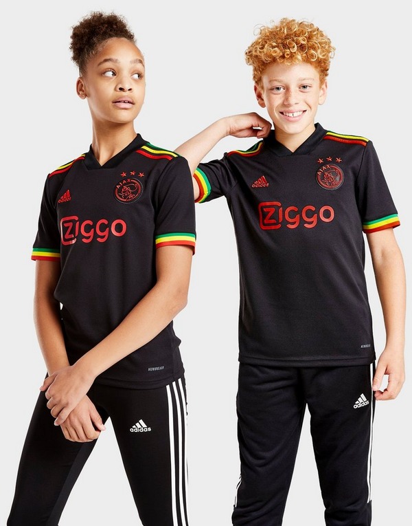Geplooid Middeleeuws Evenement Zwart adidas Ajax 2021/22 Third Voetbalshirt Junior | JD Sports