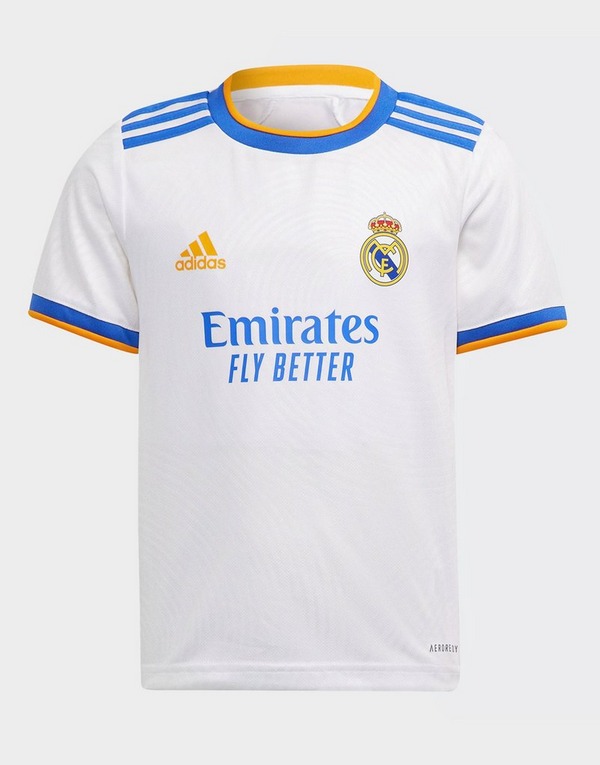 Adidas Real Madrid 2021 22 Home Kit Children