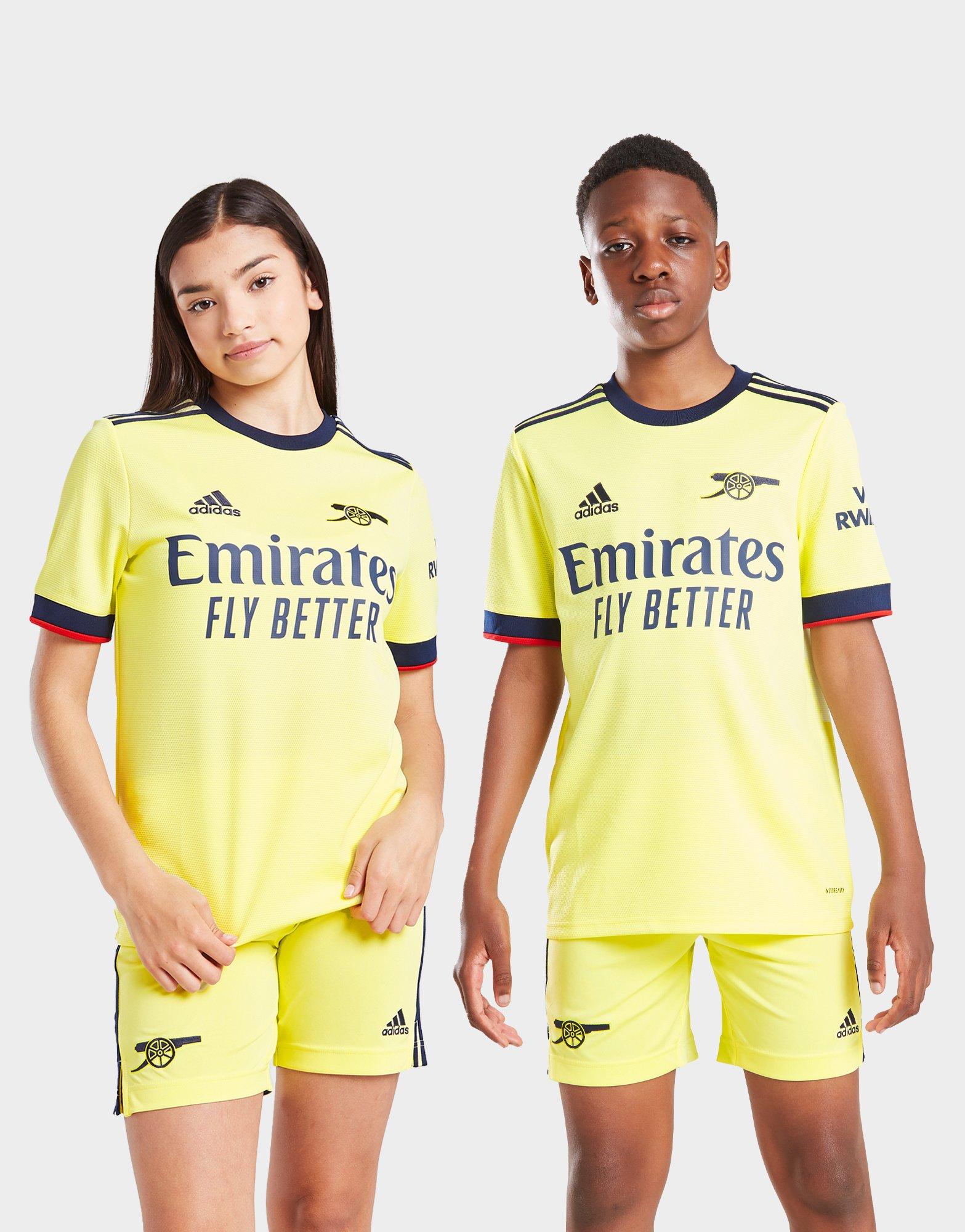 Adidas 2021-22 Arsenal Women Away Jersey - Pearl Citrine Xs