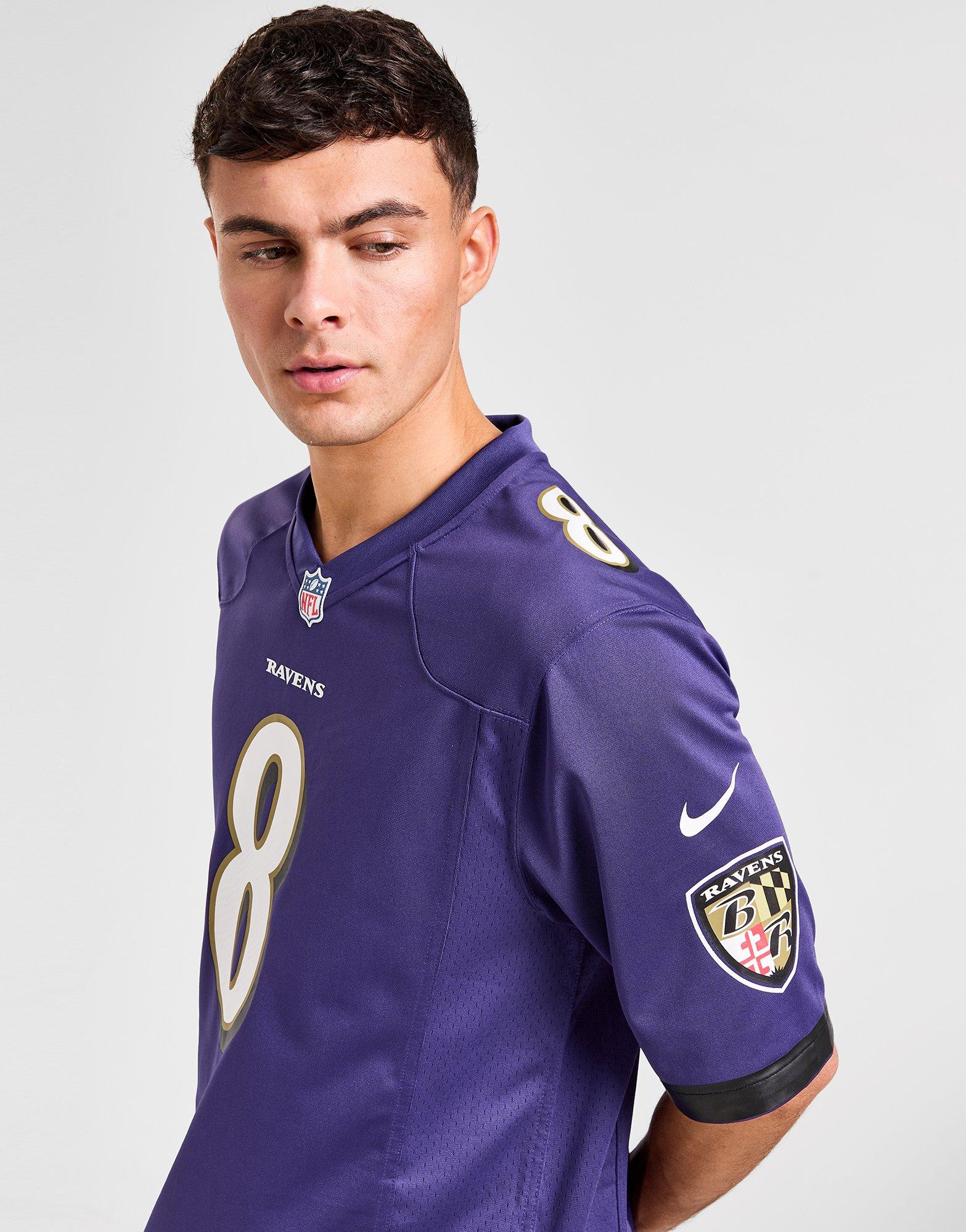 Black Nike NFL Baltimore Ravens Jackson #8 Jersey Junior - JD Sports Ireland