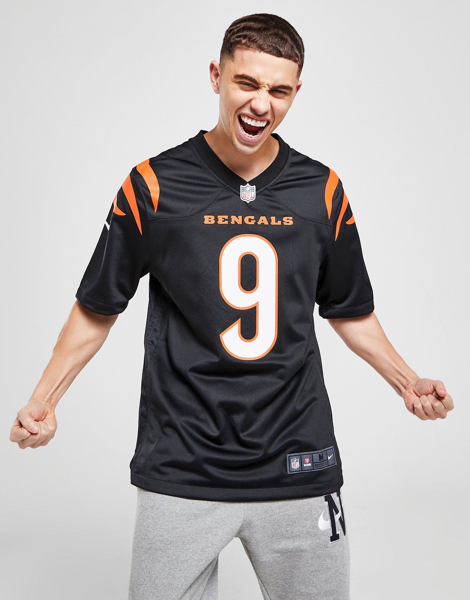 Black Nike NFL Cincinnati Bengals Burrow #9 Jersey - JD Sports Ireland