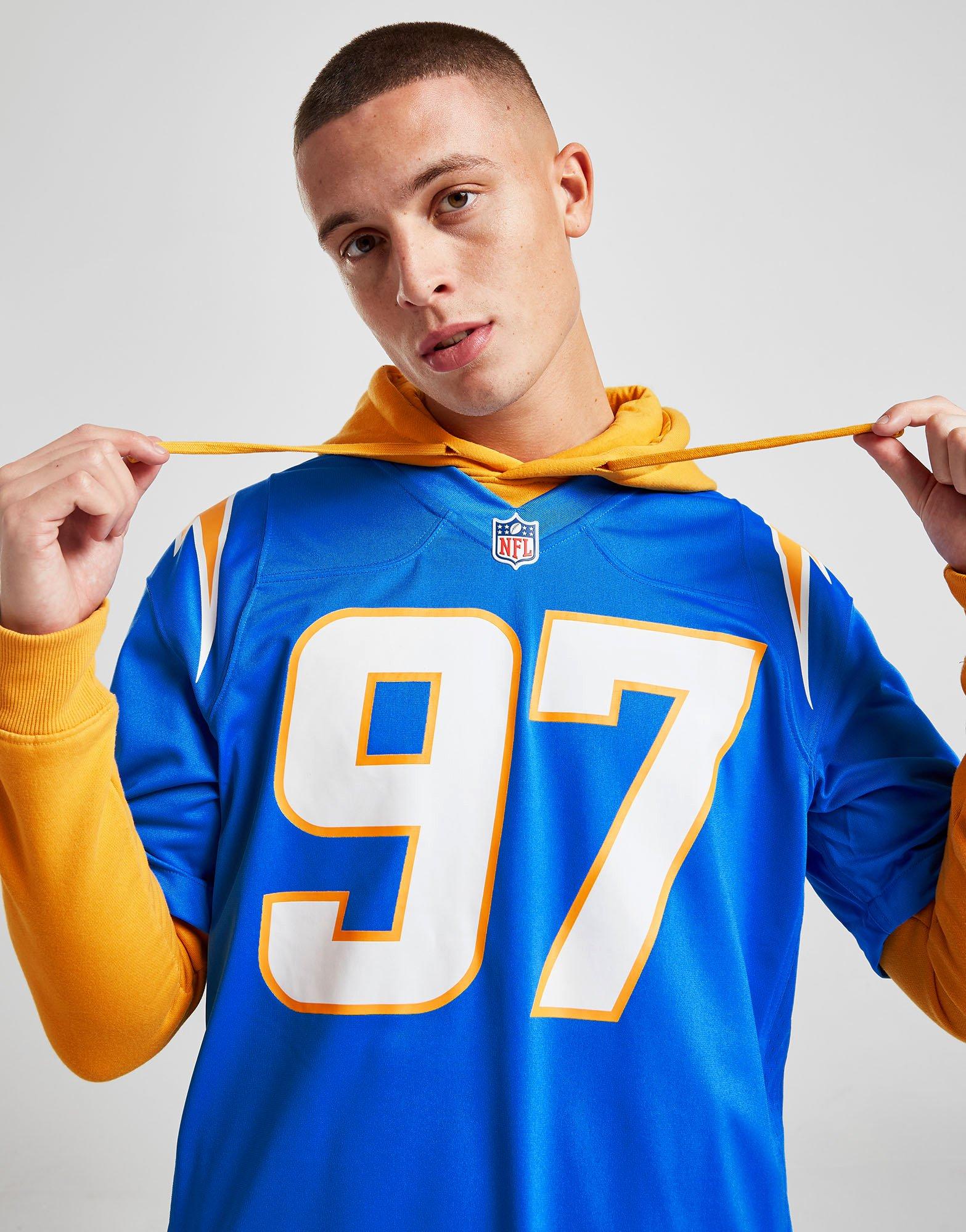 Nike Los Angeles Chargers No97 Joey Bosa Navy Blue Team Color Youth Stitched NFL Limited Therma Long Sleeve Jersey