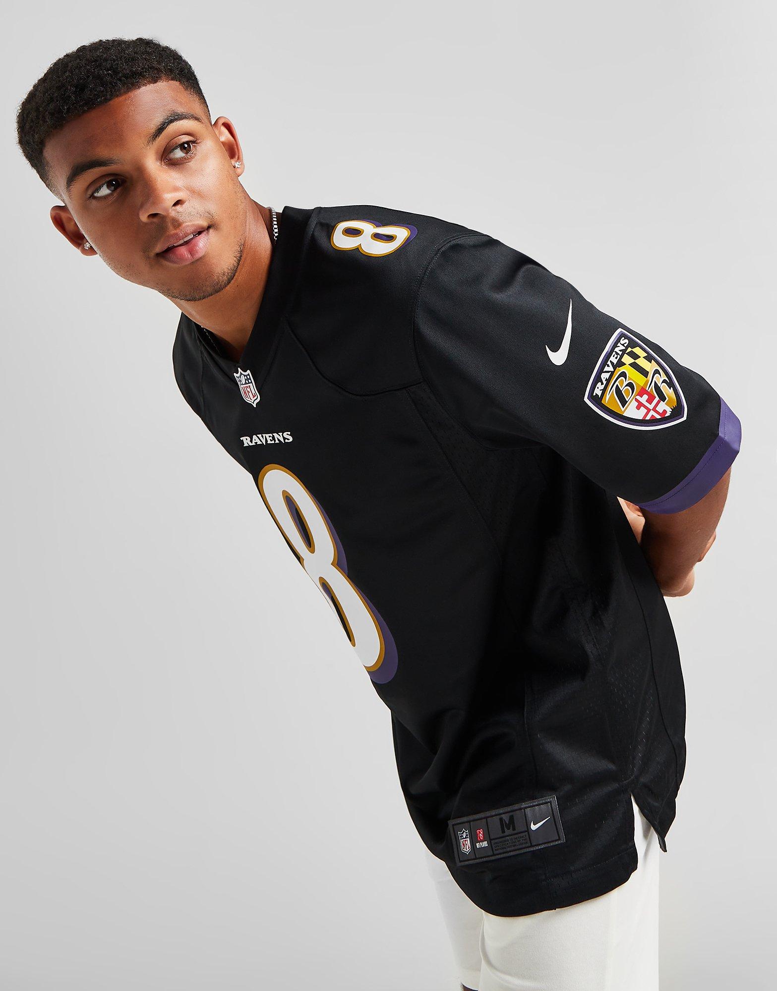 Purple Nike NFL Baltimore Ravens Jackson #8 Jersey, JD Sports UK