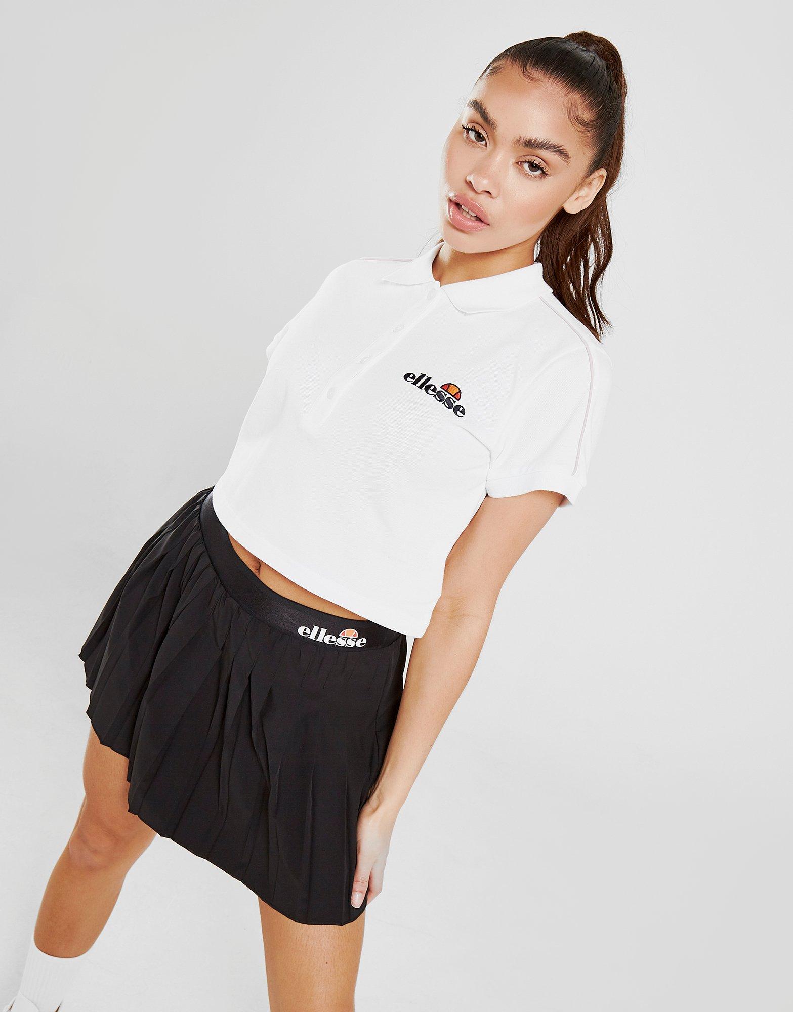 ellesse crop polo shirt