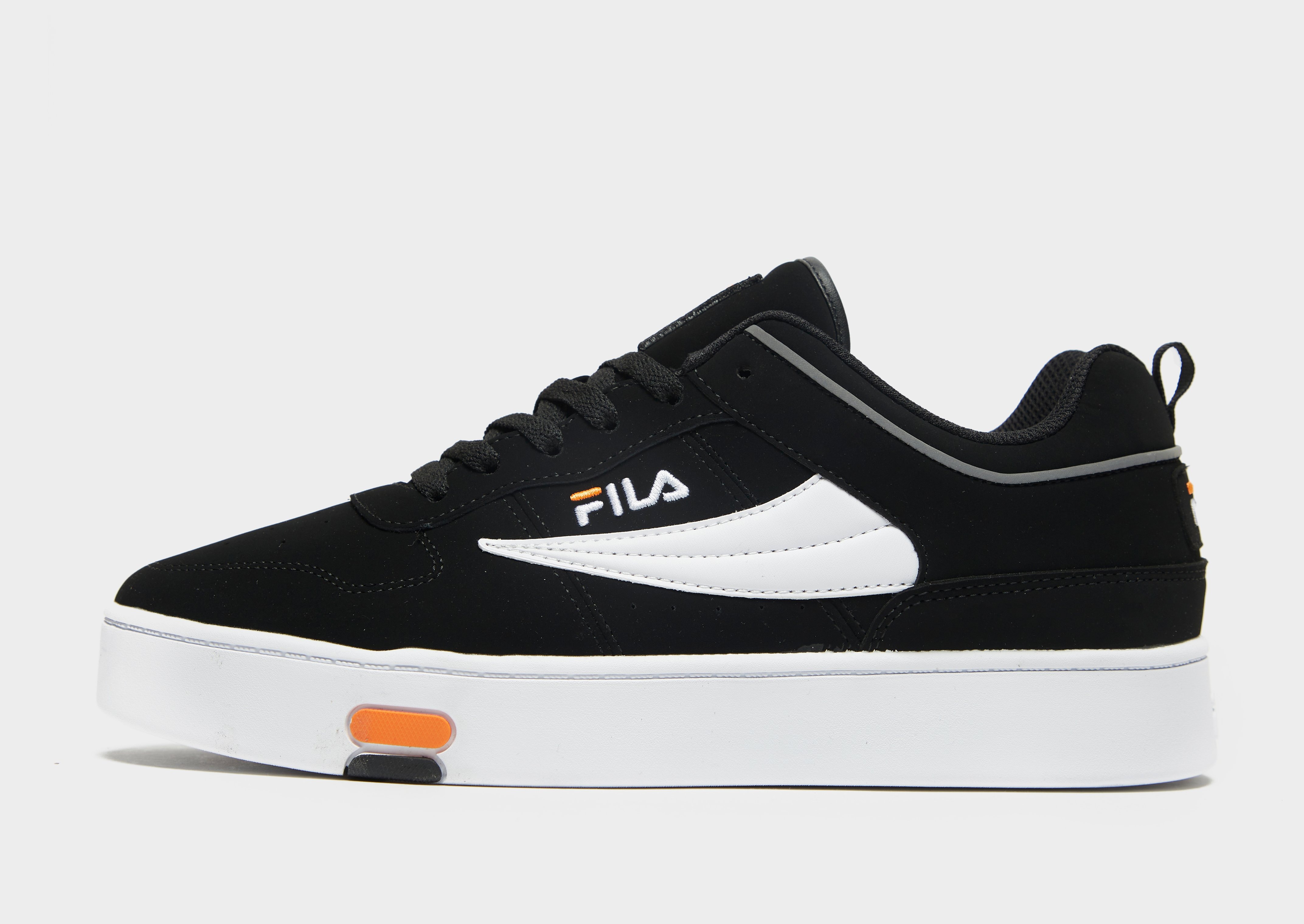 jd black fila trainers