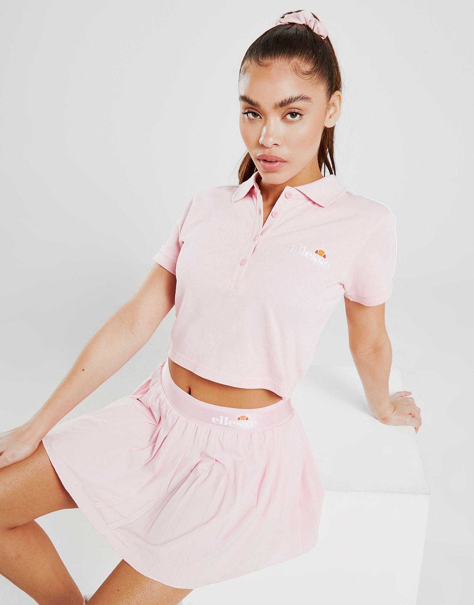 ellesse crop polo shirt
