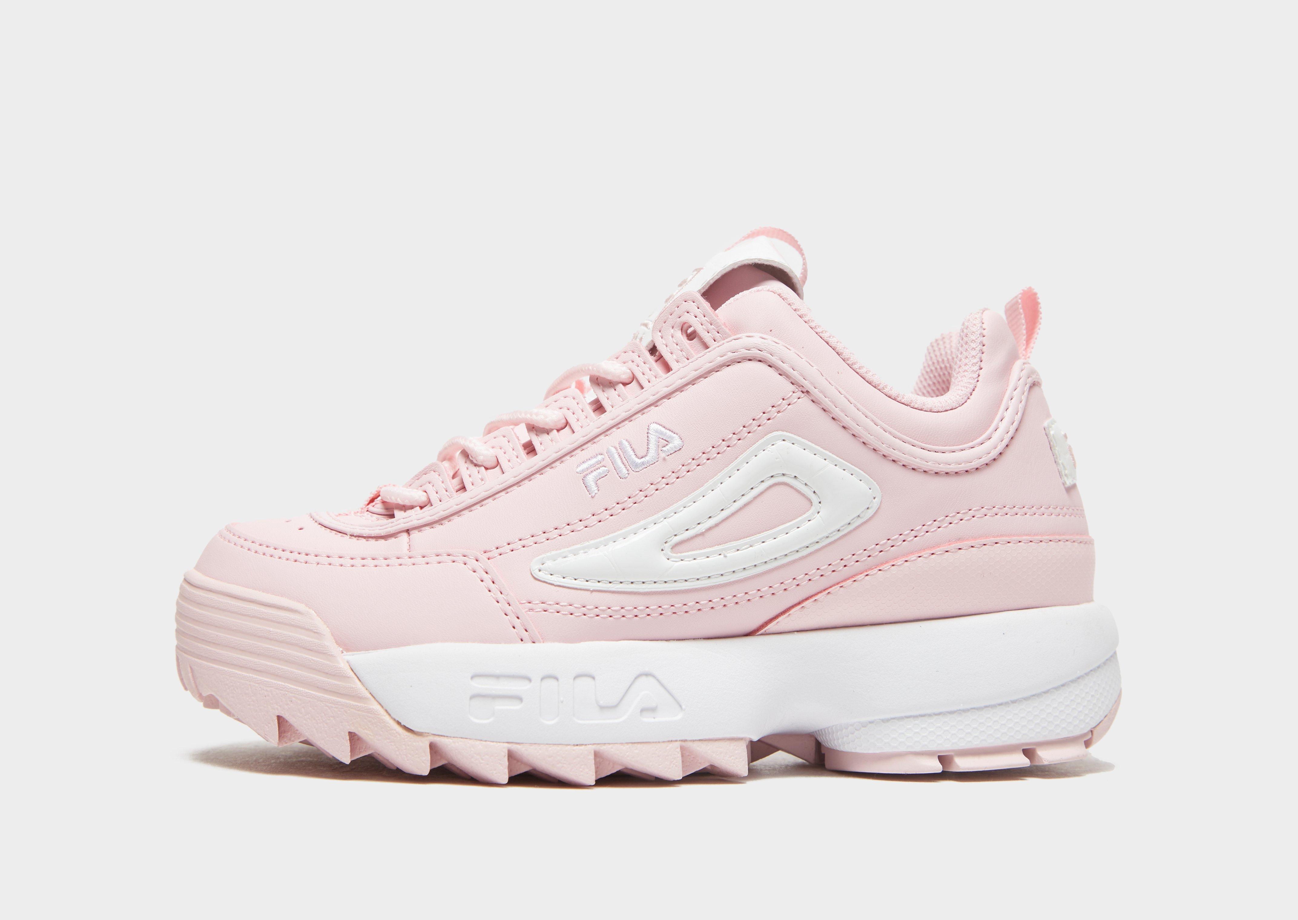 fila disruptor trainers pink