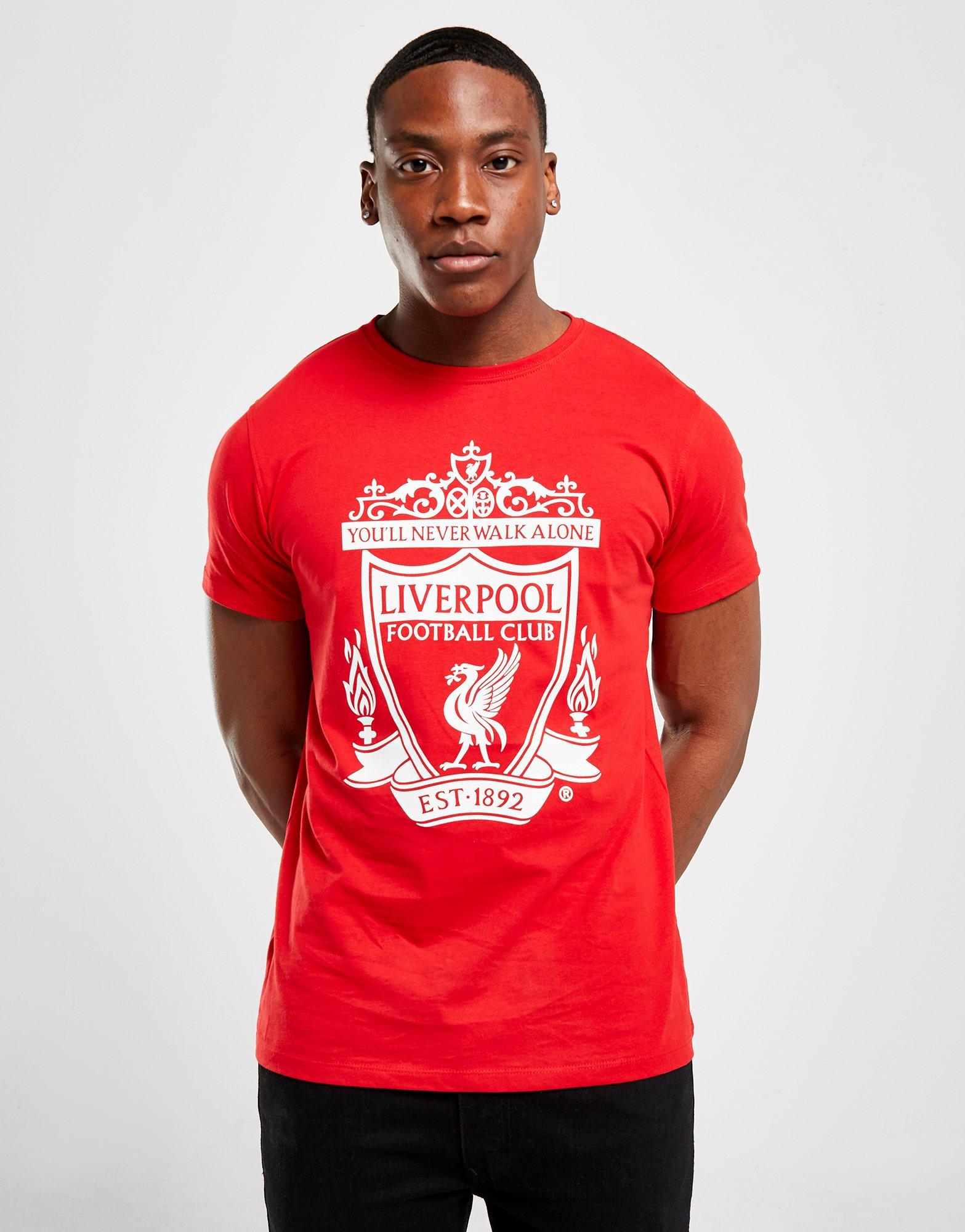 Liverpool Football Club Fan Football Printed Retro T Shirt Champions 6 Stars Top 