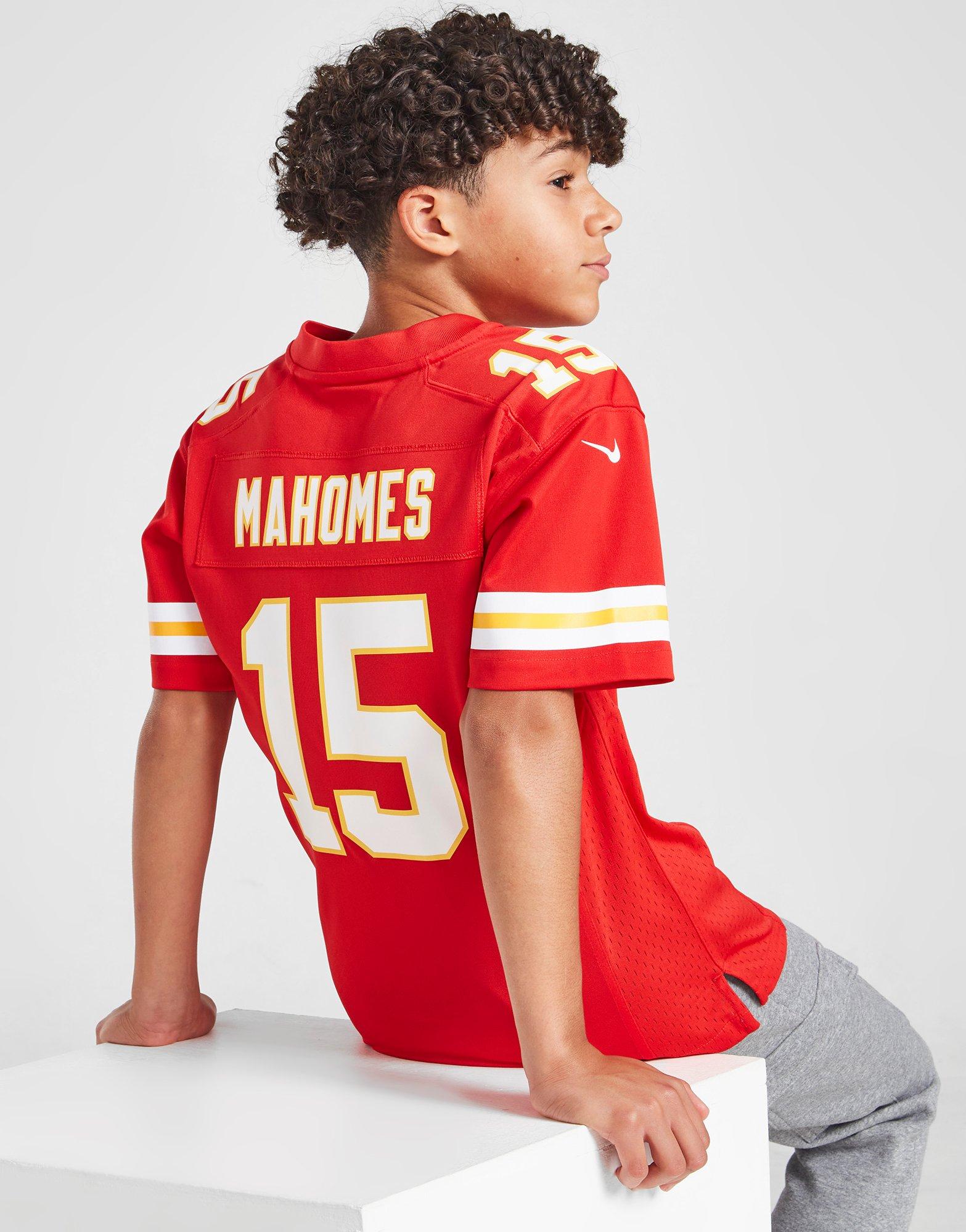 Red Nike NFL Kansas City Chiefs Mahomes #15 Jersey Junior