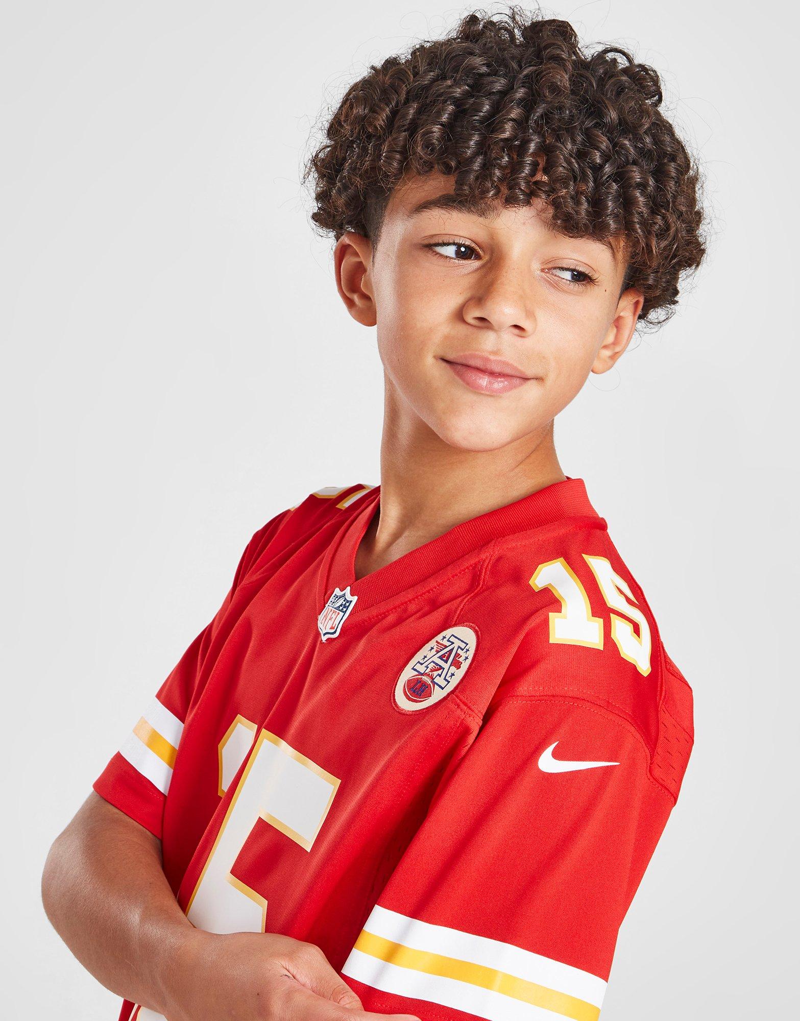 Red Nike NFL Kansas City Chiefs Mahomes #15 Jersey Junior