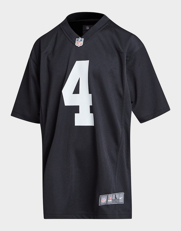 Nike camiseta NFL Las Vegas Raiders Carr #4 júnior Negro