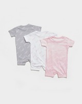 McKenzie Girls' 3-Pack Essential Print Babygrow Infant