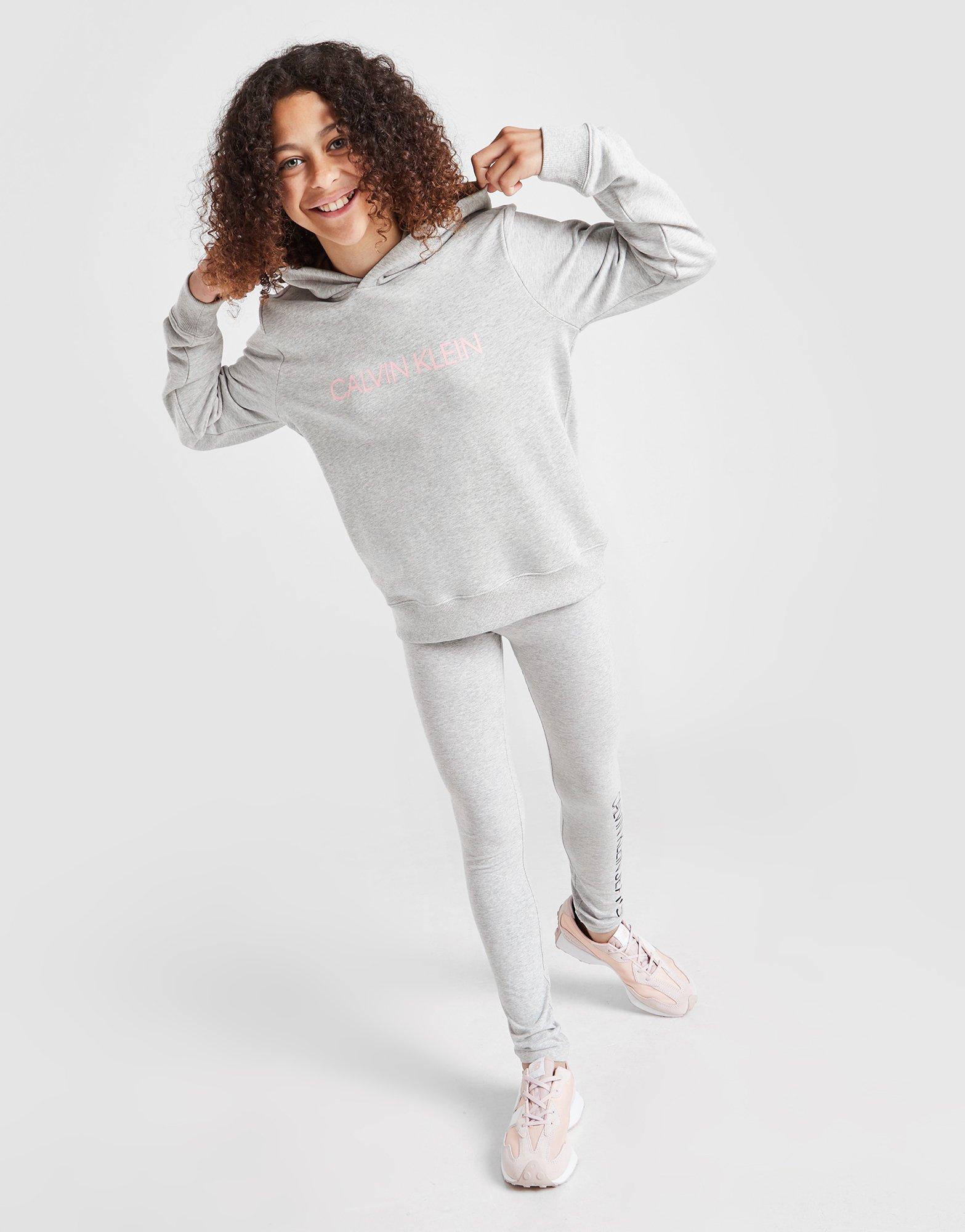 Calvin Klein Girls' Institutional Logo Hoodie Junior