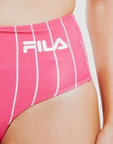 Fila Stripe High Waist Bikini Bottoms