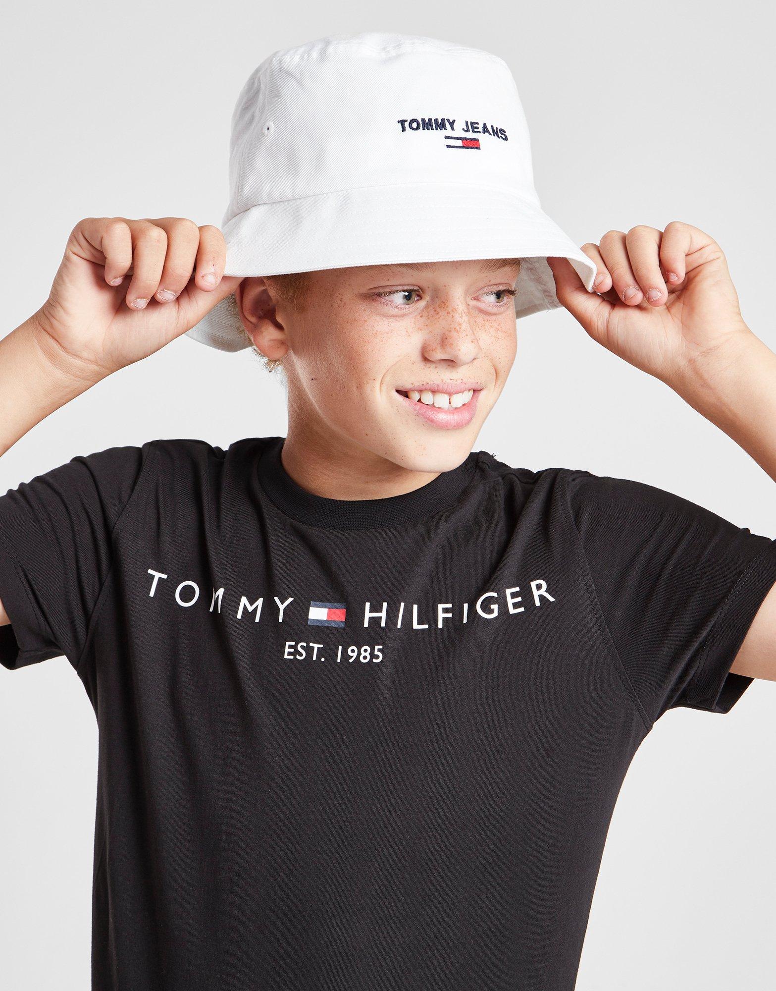 Black Tommy Hilfiger Essential TShirt Junior JD Sports UK