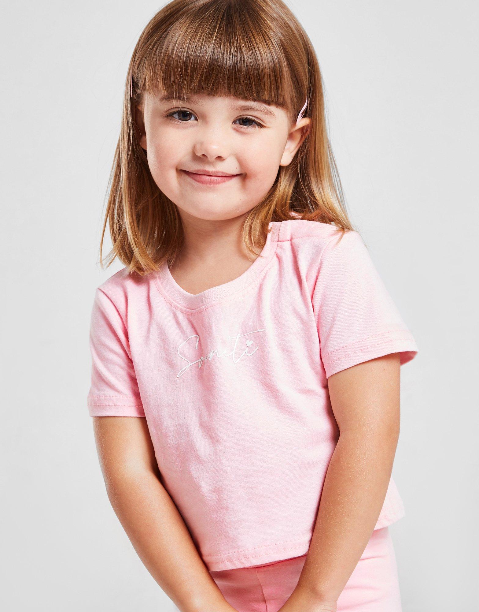 Sonneti Girls' Micro T-Shirt/Cycle Shorts Set Infant