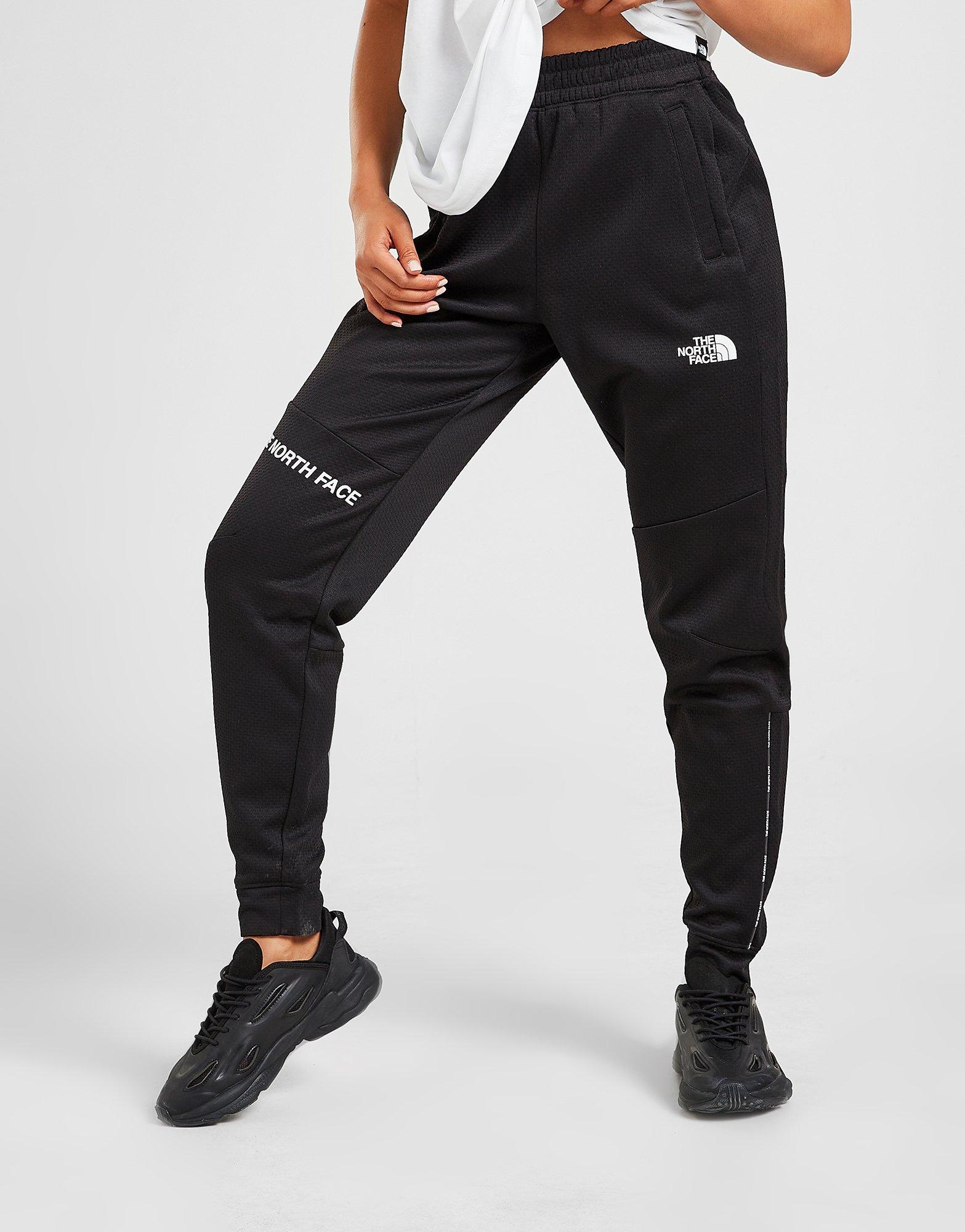 north face black track pants