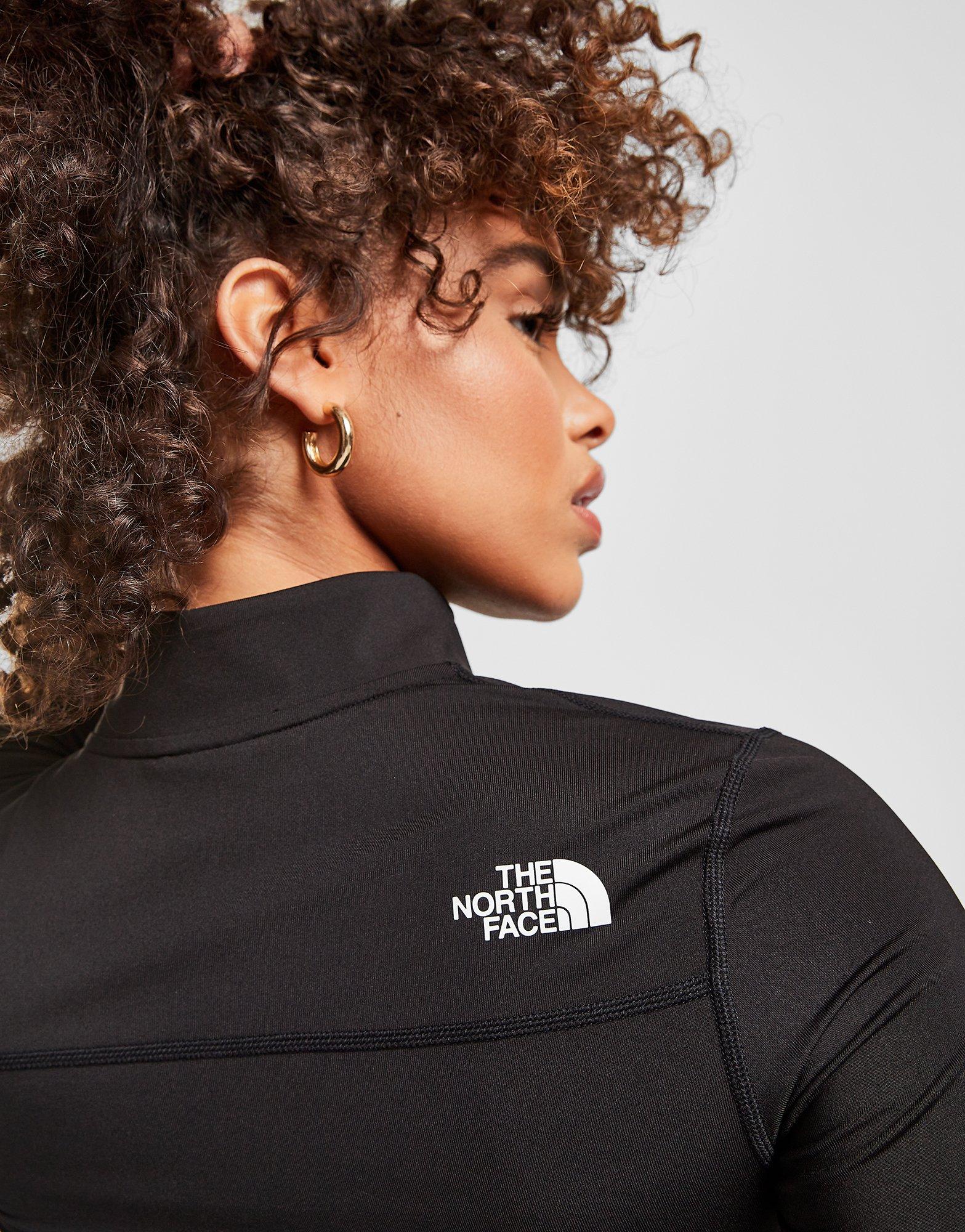 The North Face 1/4 Zip Long Sleeve Crop Top