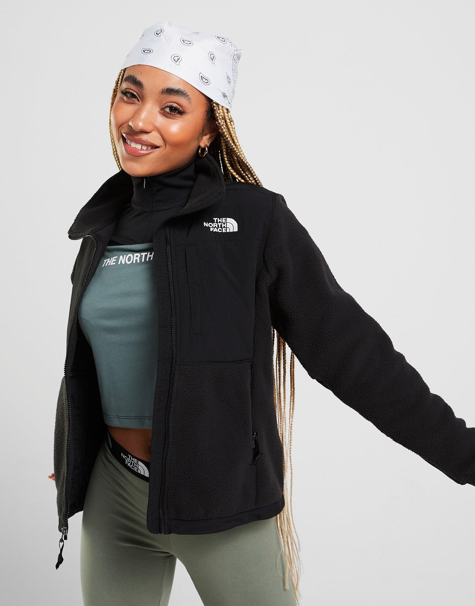 north face long fleece jacket womens