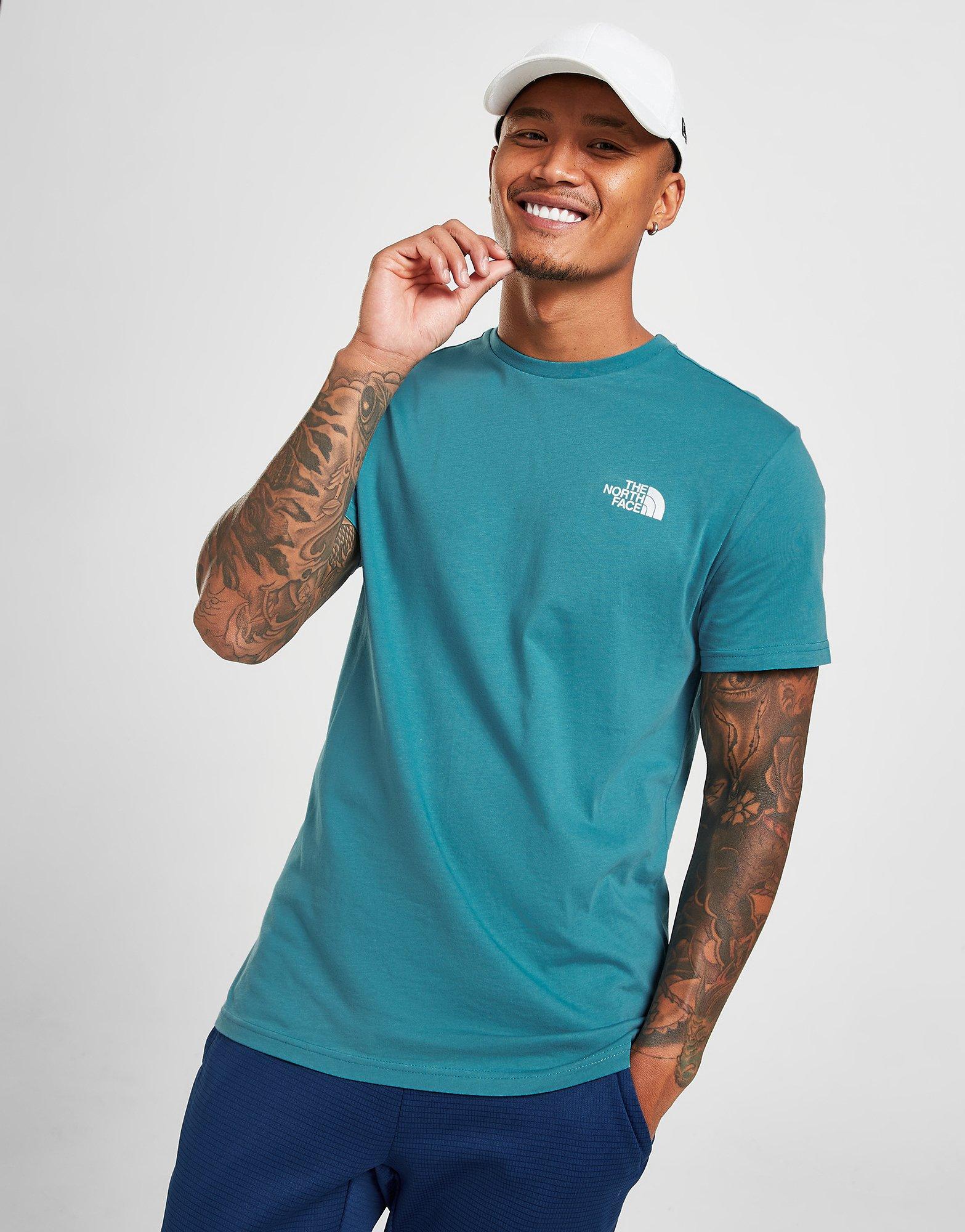 Blue The North Face Dome T-Shirt Simple Sports - JD Global