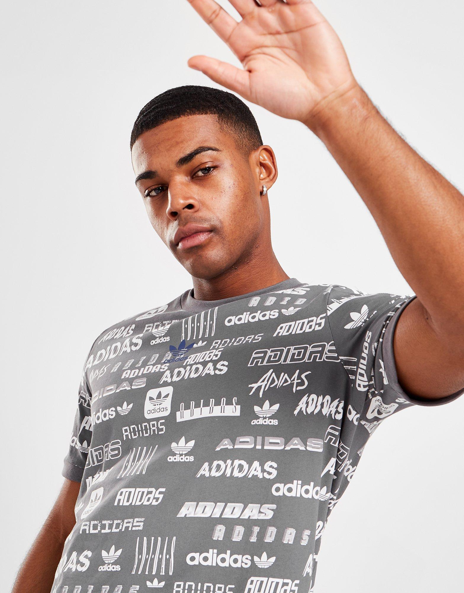 adidas original sticker t shirt