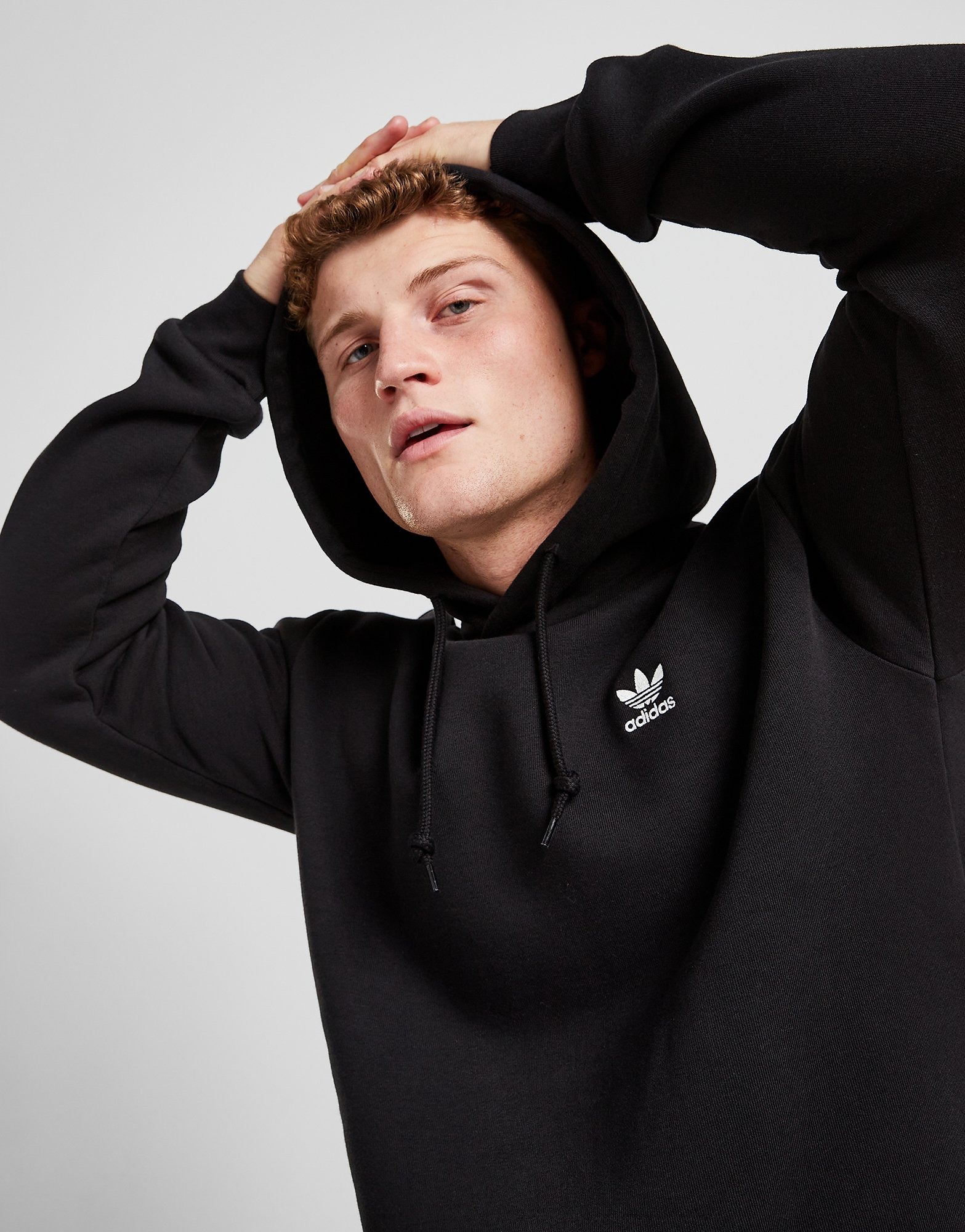 Black adidas Originals Essential Overhead Hoodie | JD Sports