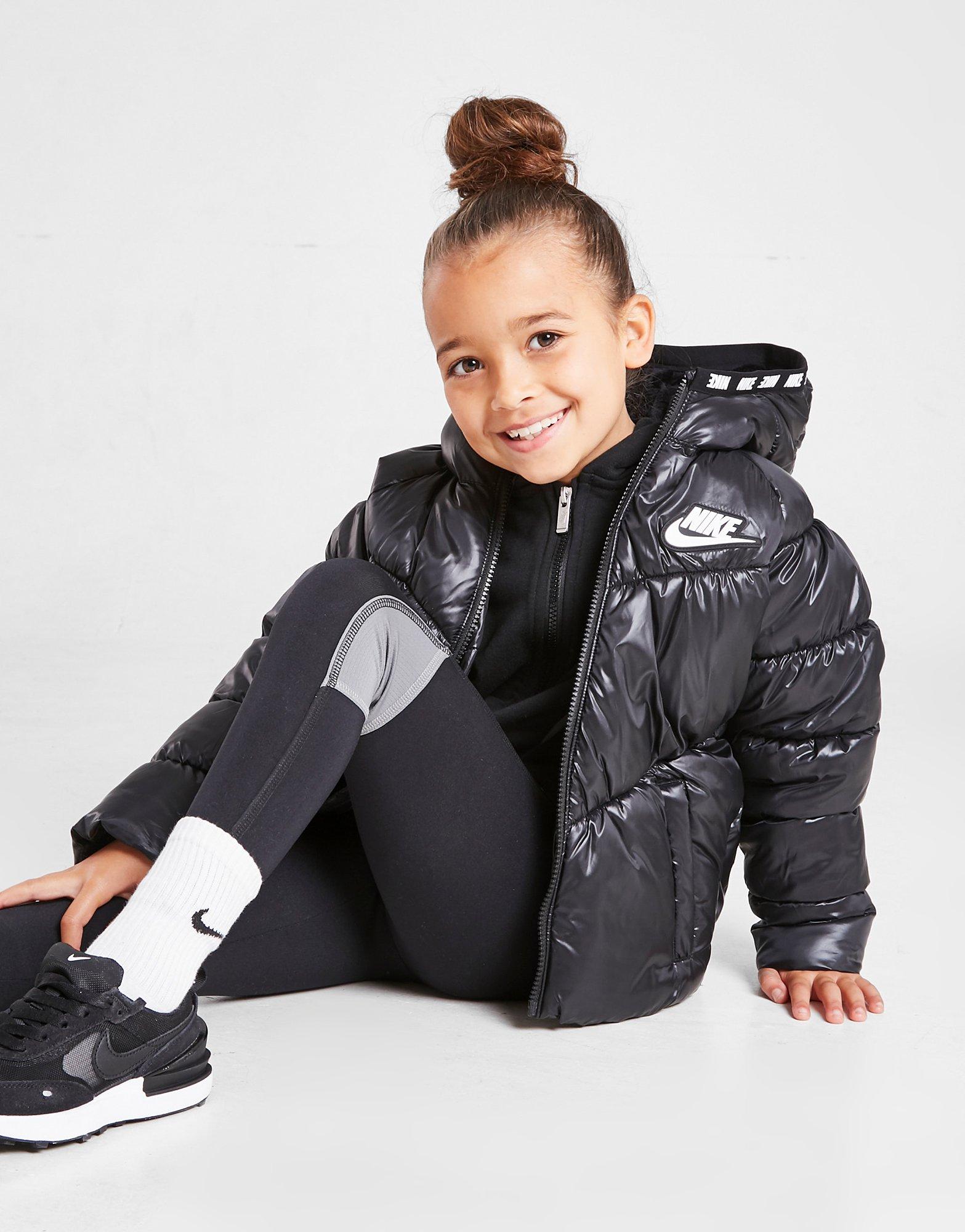 Girls black shop nike coat