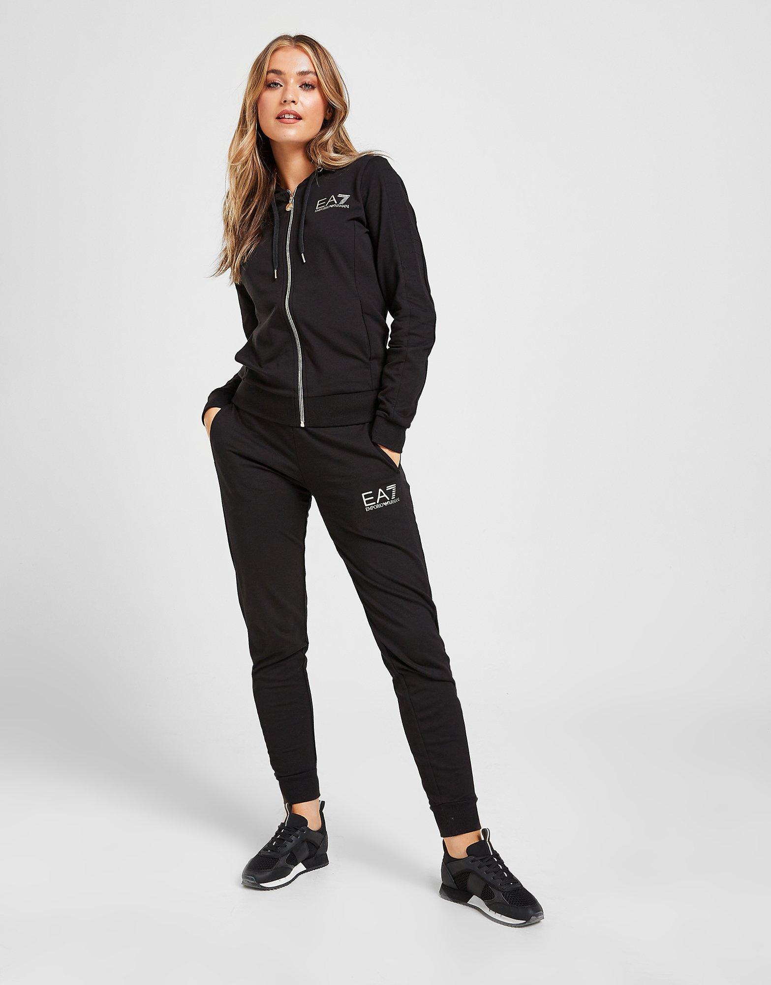 womens black armani tracksuit