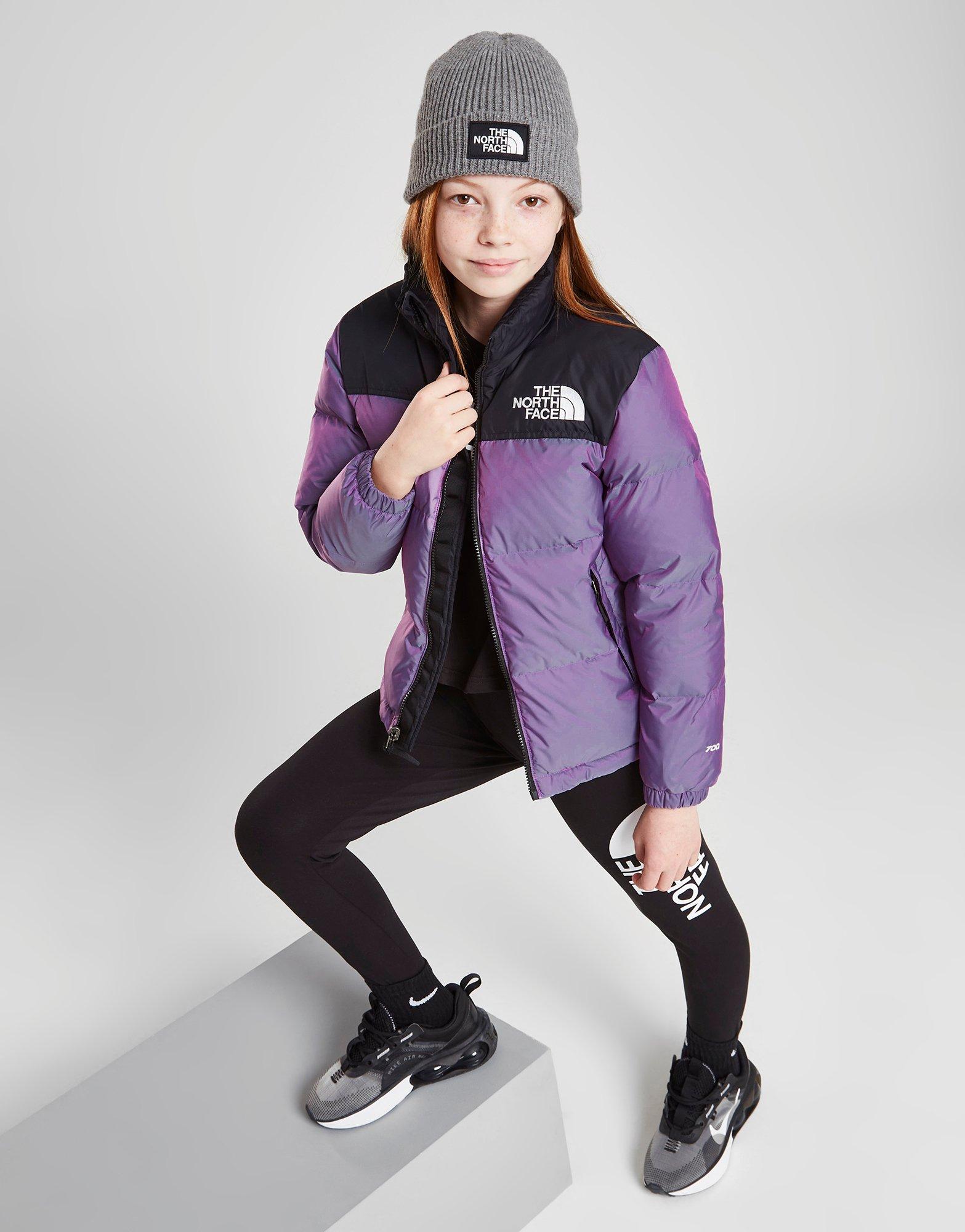 the north face nuptse all over print jacket junior