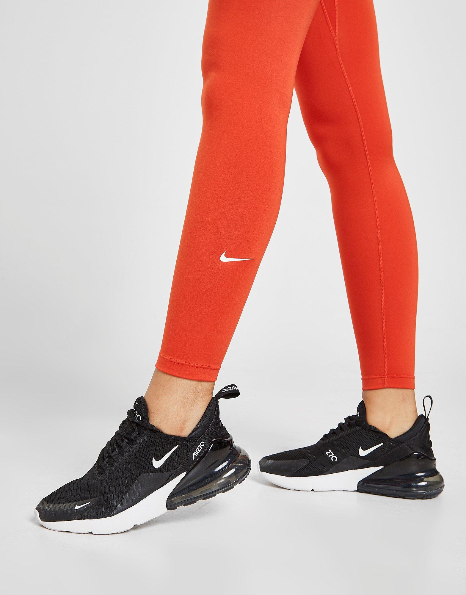 orange nike leggings