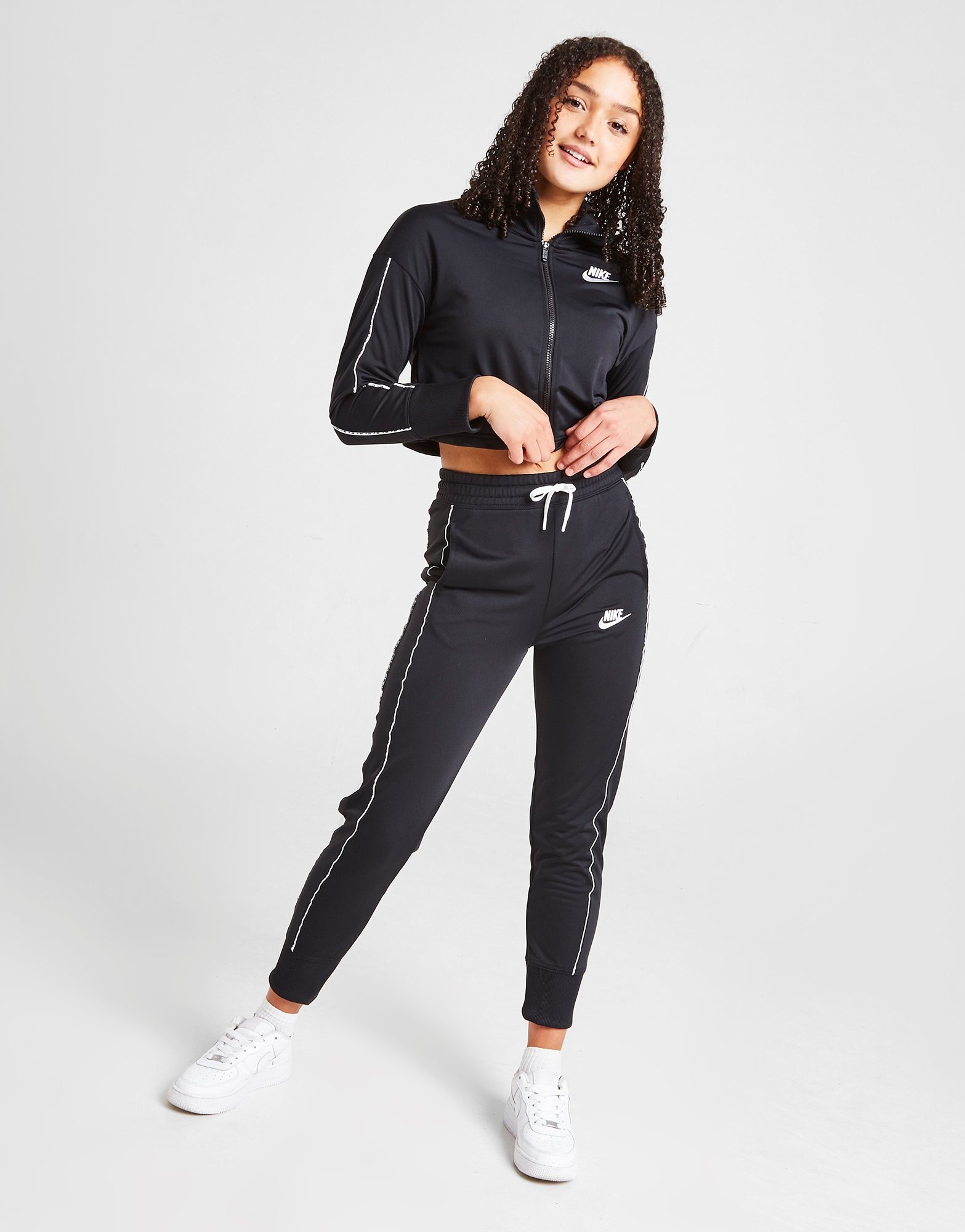 Black Nike Girls' High-Waisted Tracksuit Junior | JD Sports Global