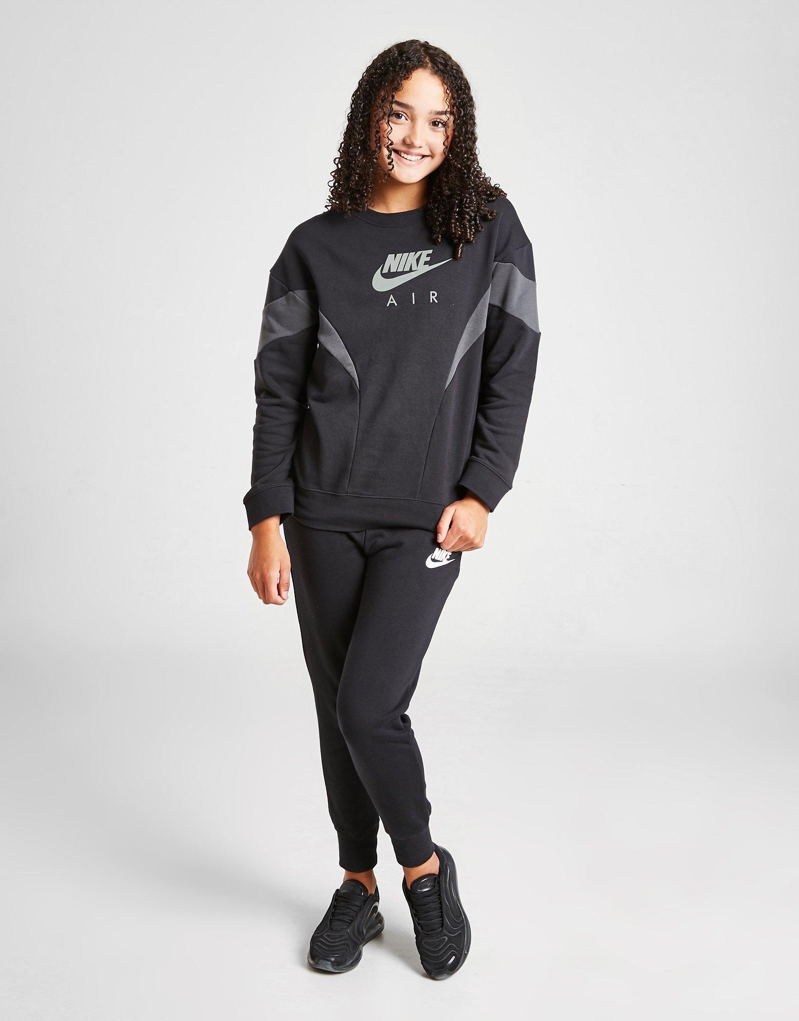 Nike Girls' Air Boyfriend Crew Sweatshirt Junior