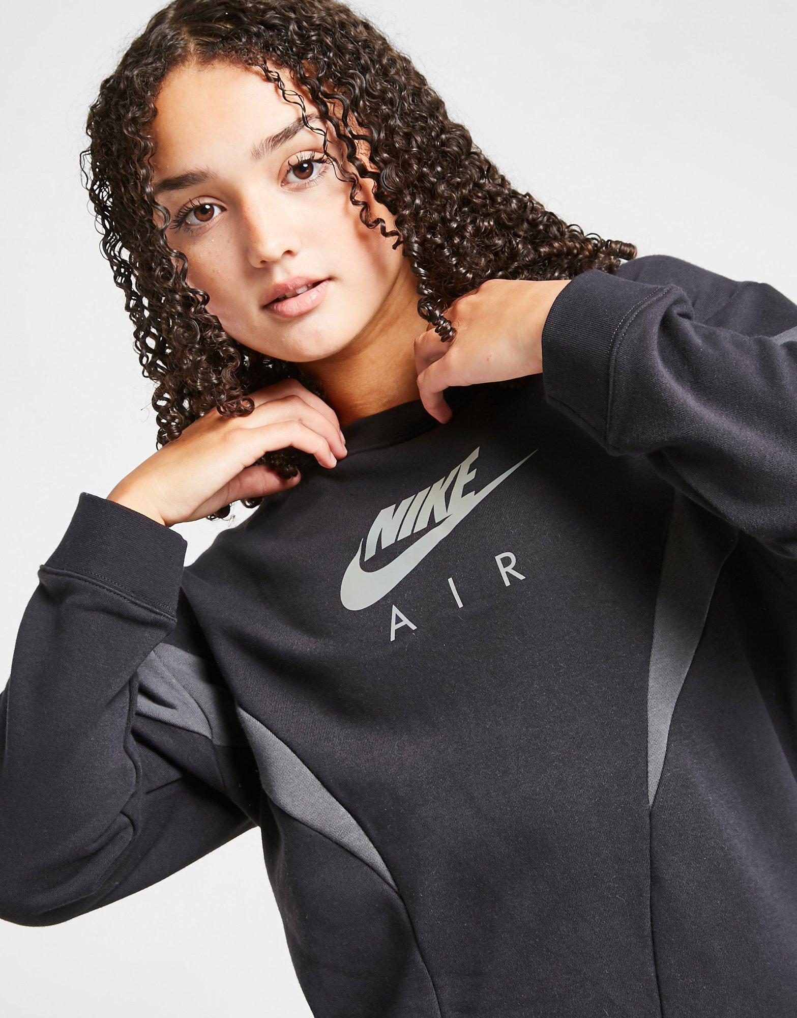 Nike Girls' Air Boyfriend Crew Sweatshirt Junior