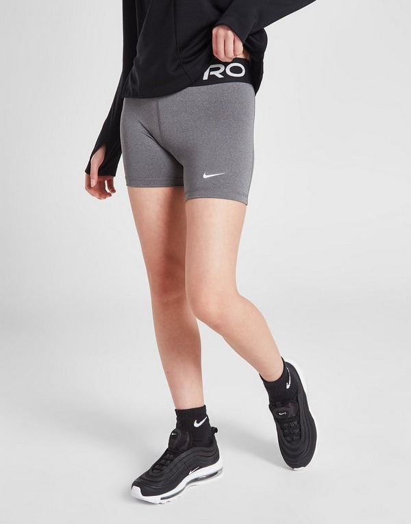 Buy Grey Nike Girls' Pro 3" Shorts Junior