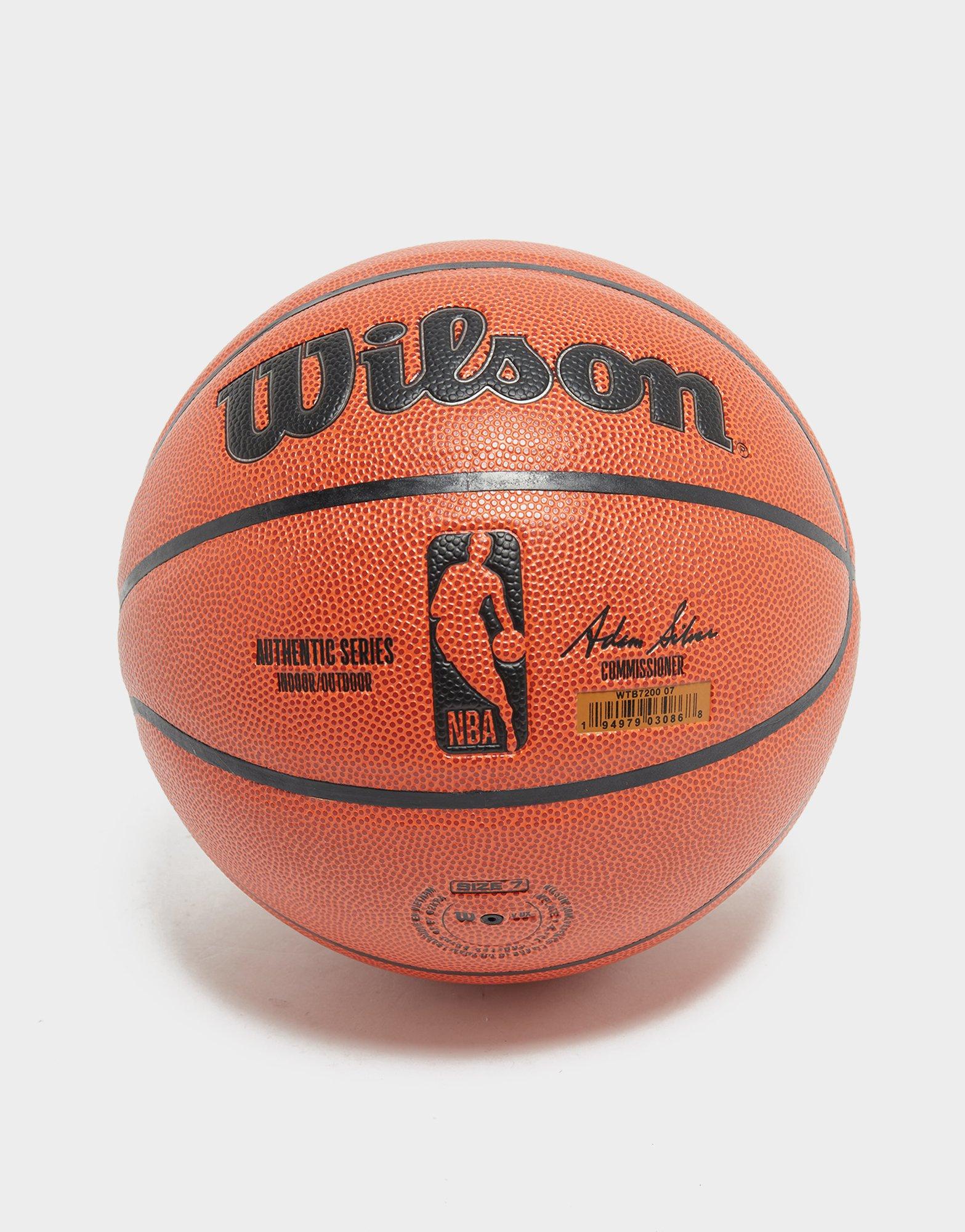 Wilson NBA Authentic Indoor/Outdoor Basketball, Brown, 27.5 in