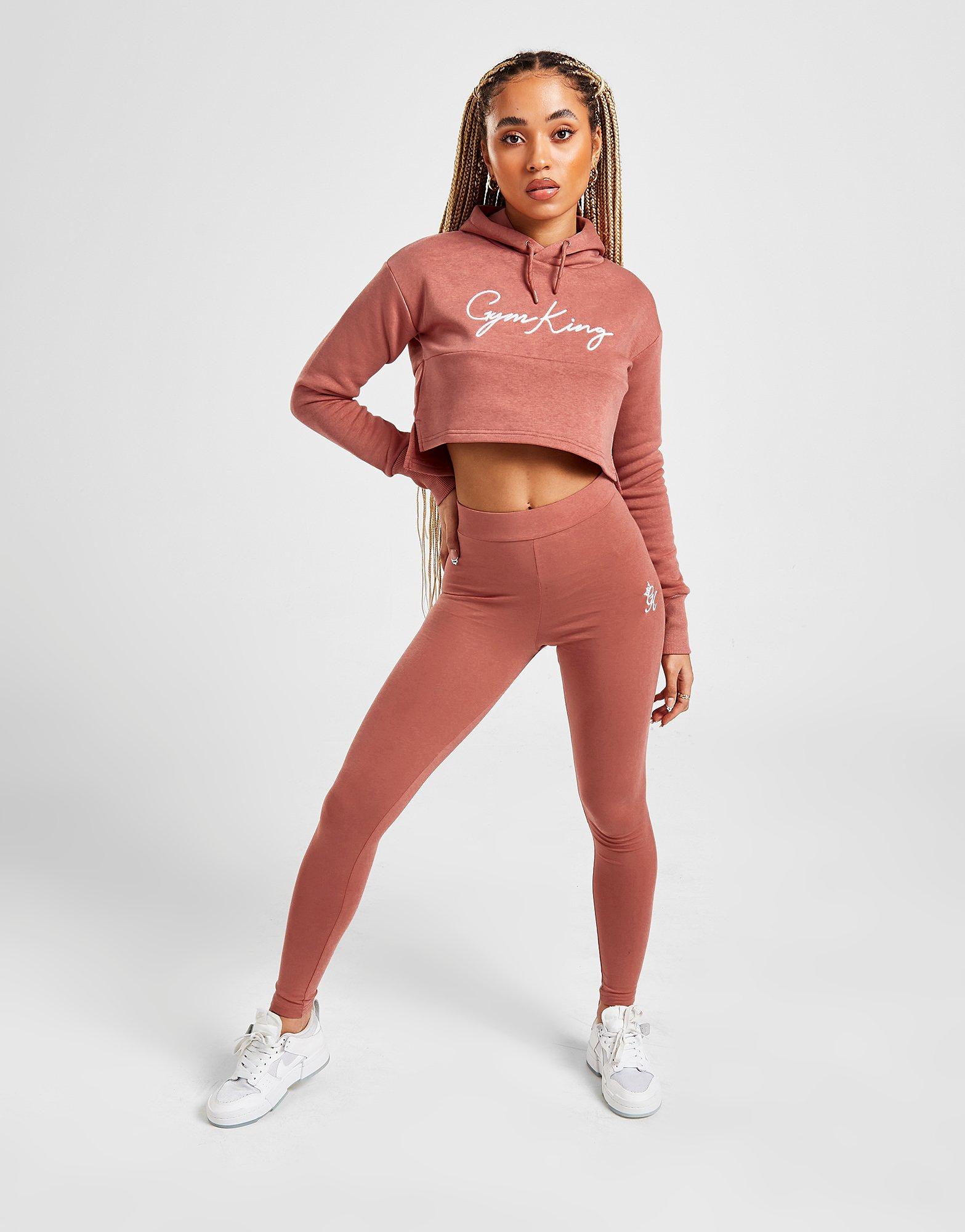 Gym King Sky Crop Logo Hoodie