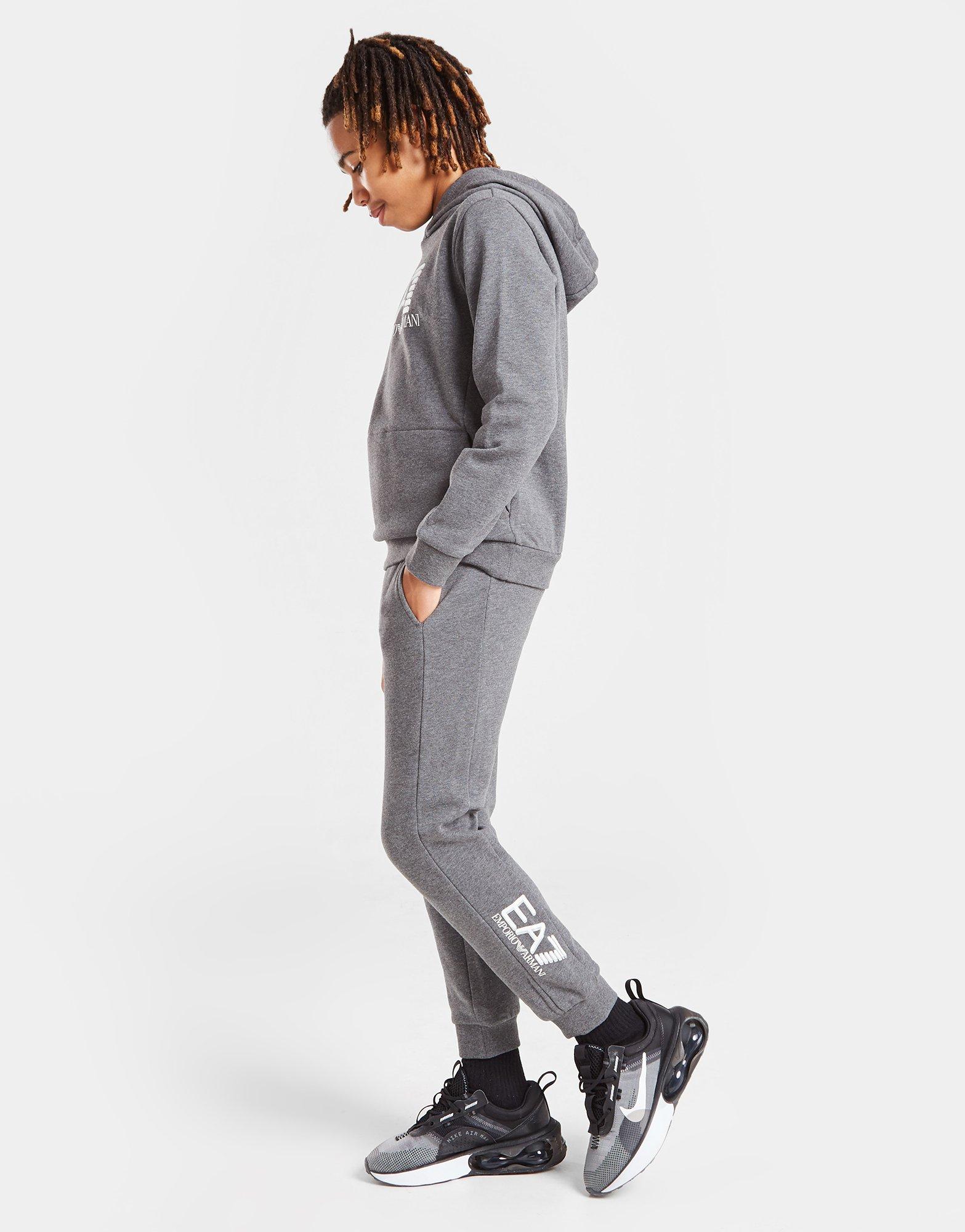 ea7 emporio armani visibility tracksuit grey