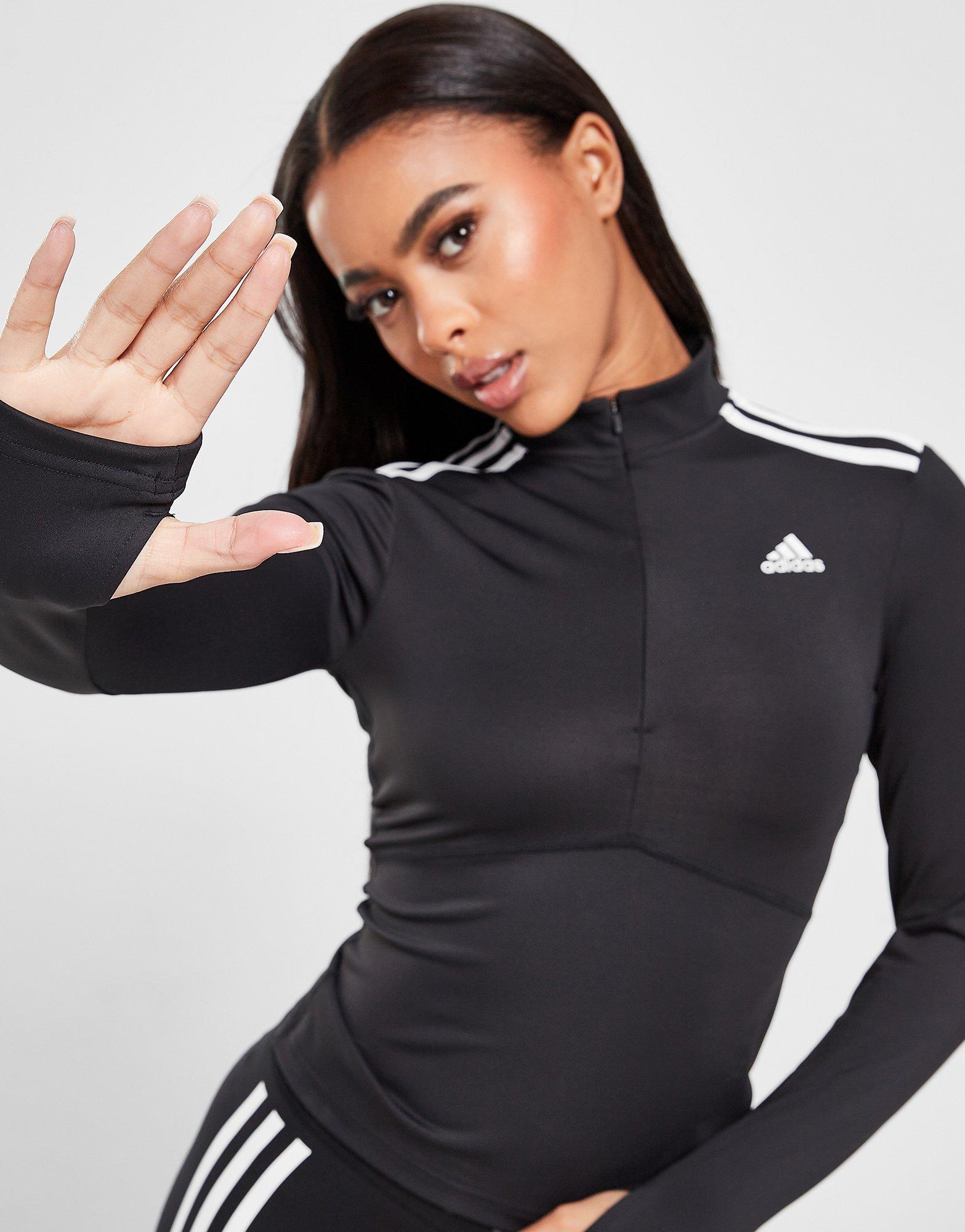 adidas Shine 1/4 Zip Long Sleeve Top