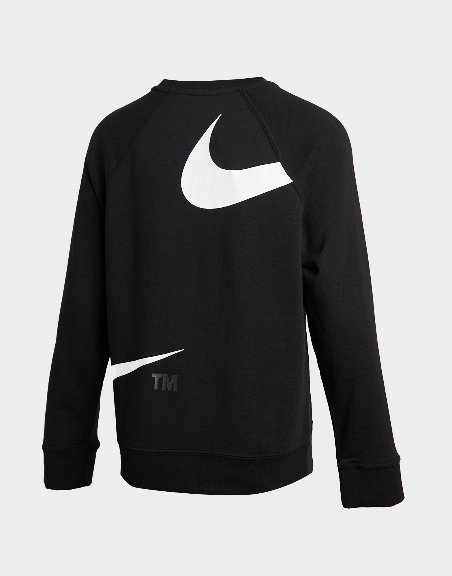 black nike swoosh jumper