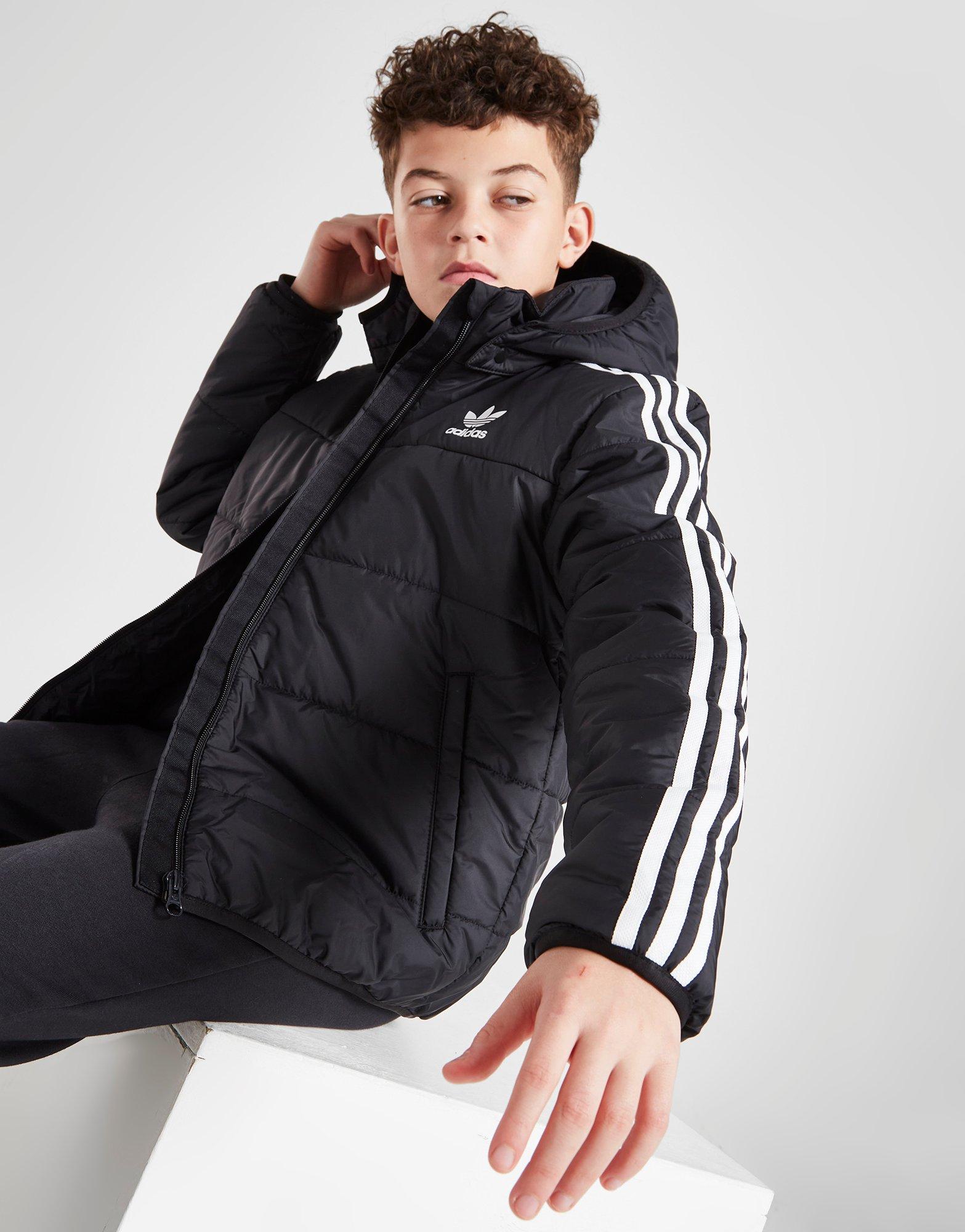 Adidas originals junior trefoil padded jacket black hotsell