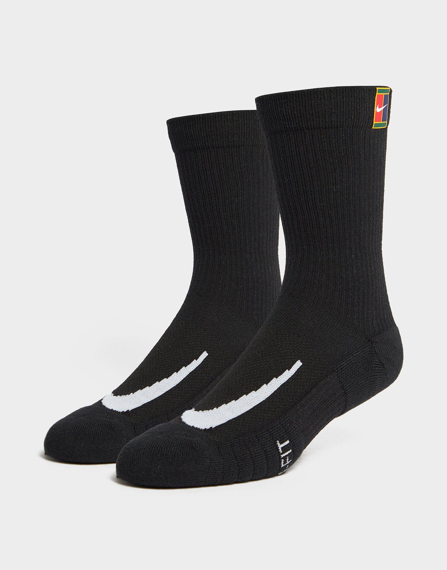 Nike 2-Pack Crew Court Heritage Socks en Negro