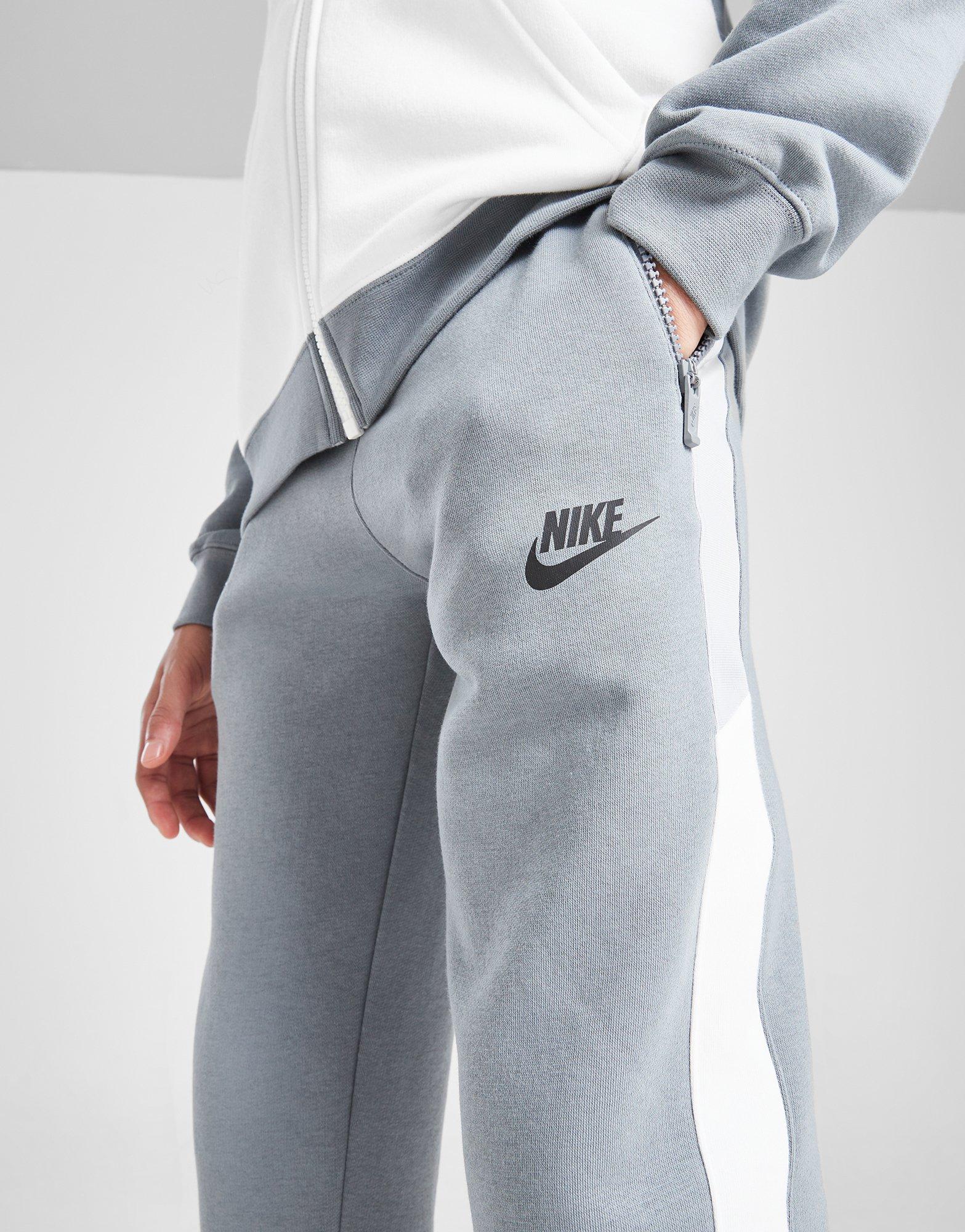 Grey Nike Hybrid Fleece Joggers Junior JD Sports