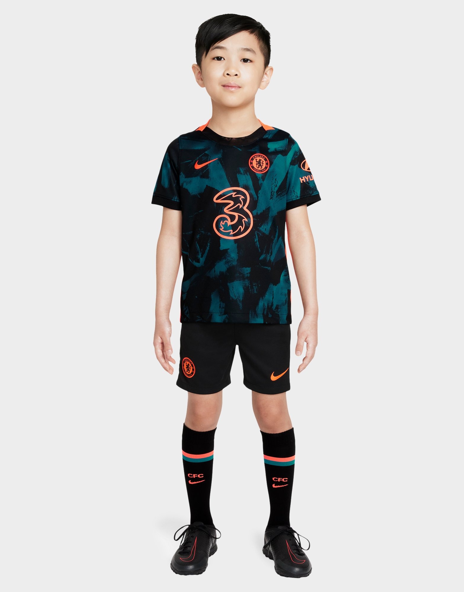 Black Nike Chelsea FC 2021/22 Third Kit Children - JD Sports NZ