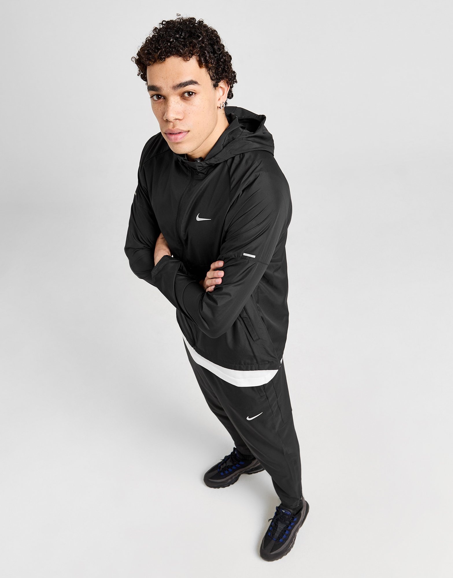 Nike Veste de running déperlante pour homme Miler Noir- JD Sports France