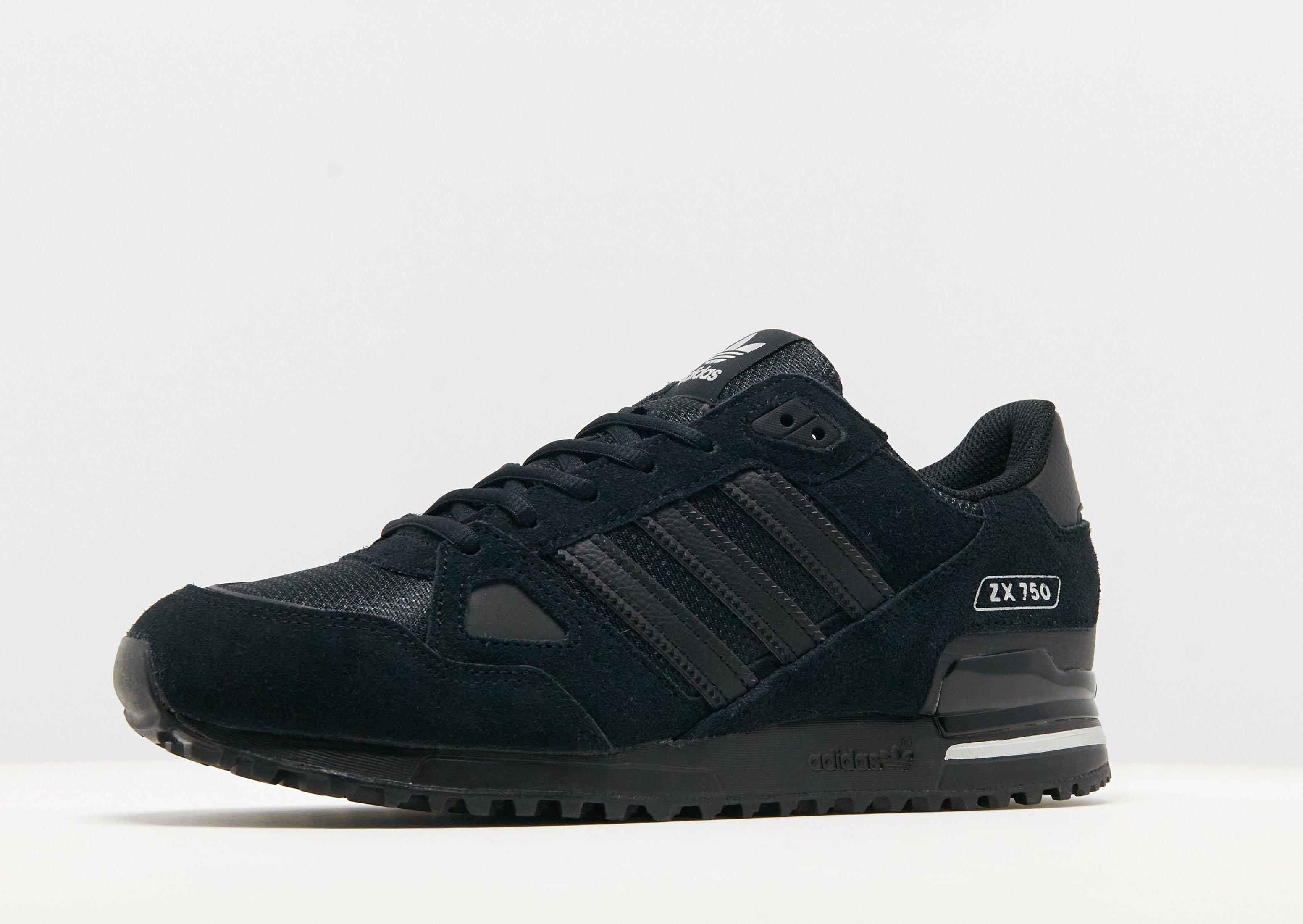 ★S Adidas ZX 750 Mens Shoes Trainers Uk Size 7 M18261 Black / Blue | eBay